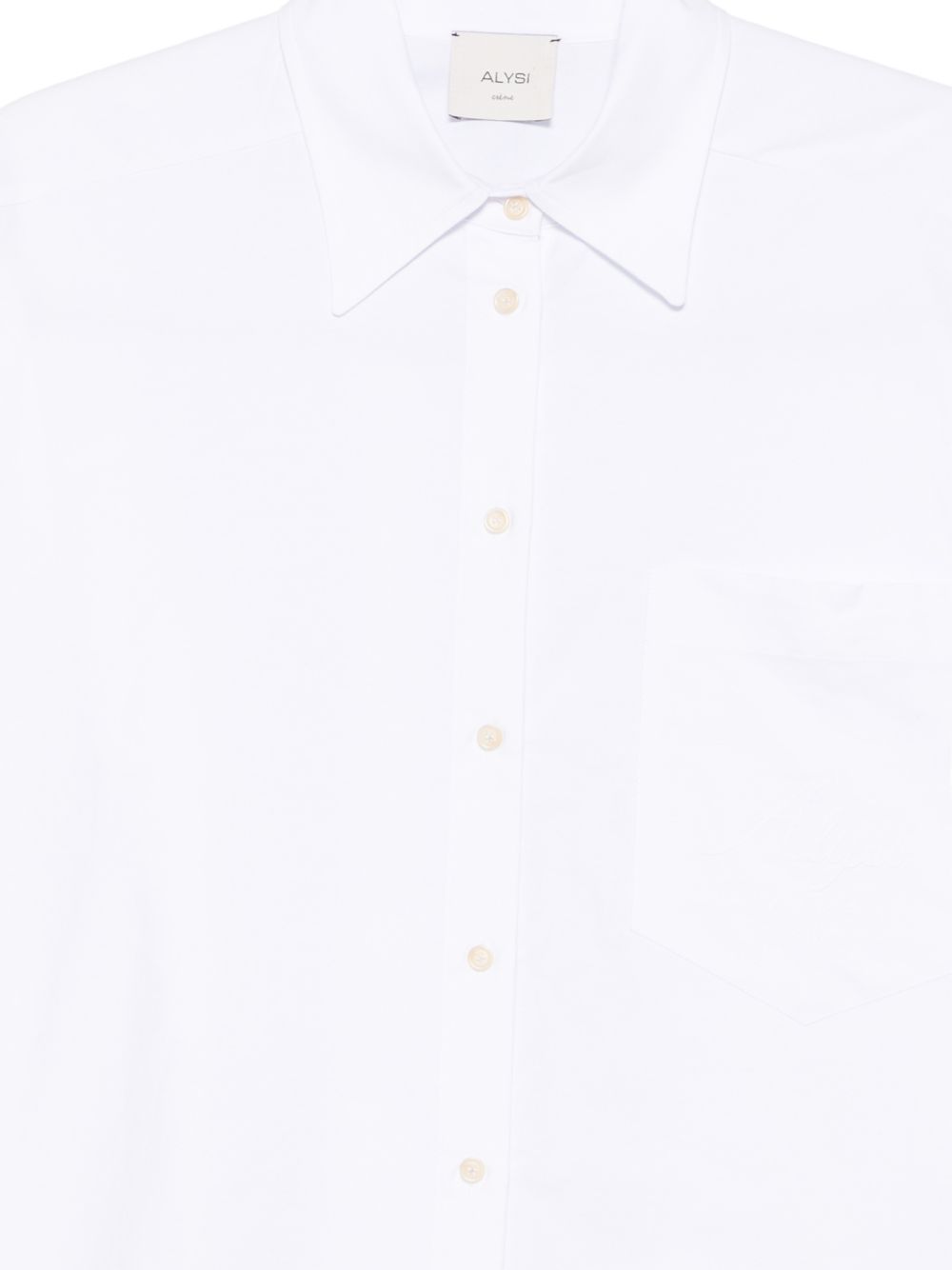 Camicia per donna Alysi bianca con colletto classico 166207 A6014 BI ALYSI