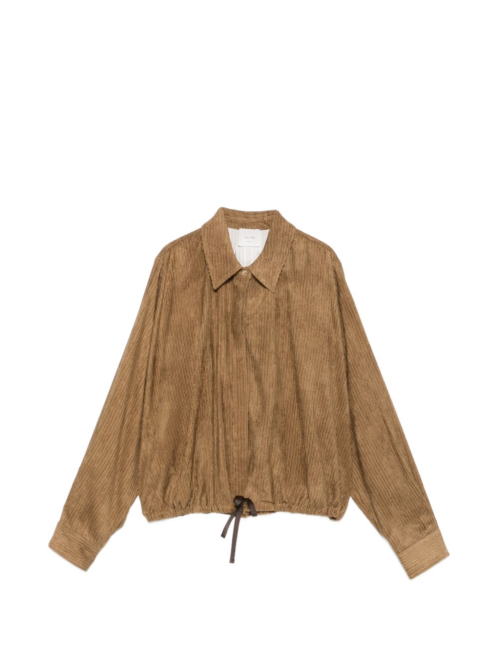 Camicia per donna Alysi marrone con trama a coste 166225 A6003 KK ALYSI