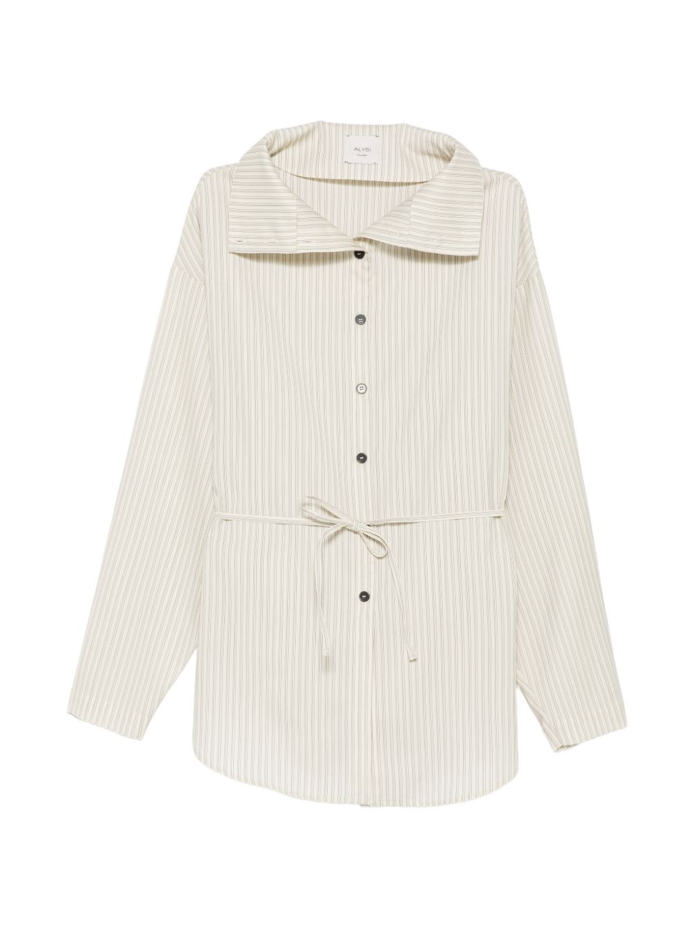 Camicia per donna Alysi bianca con design a righe verticali 166236 A6235 GESSO ALYSI