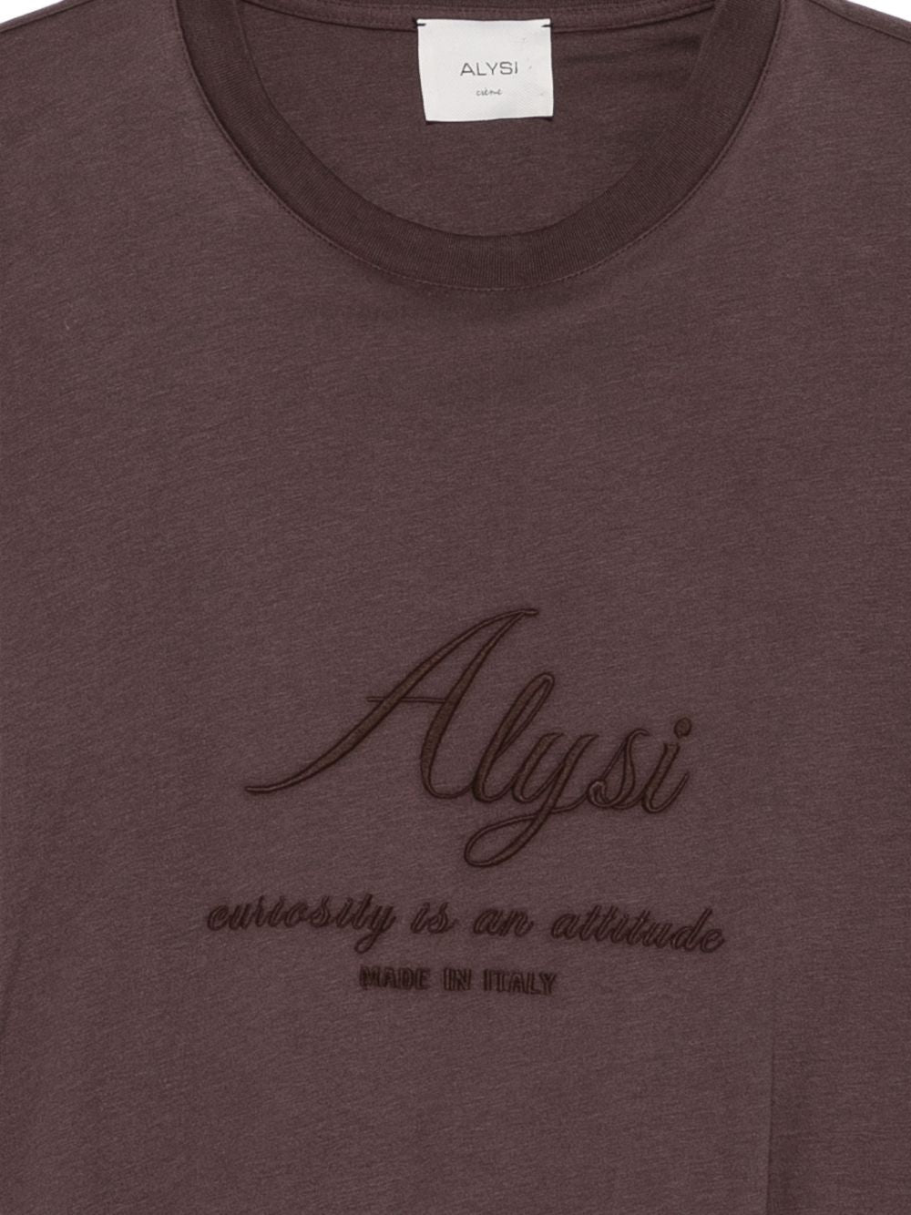 Felpa per donna Alysi viola con logo sul davanti 166406 A6004 ME ALYSI