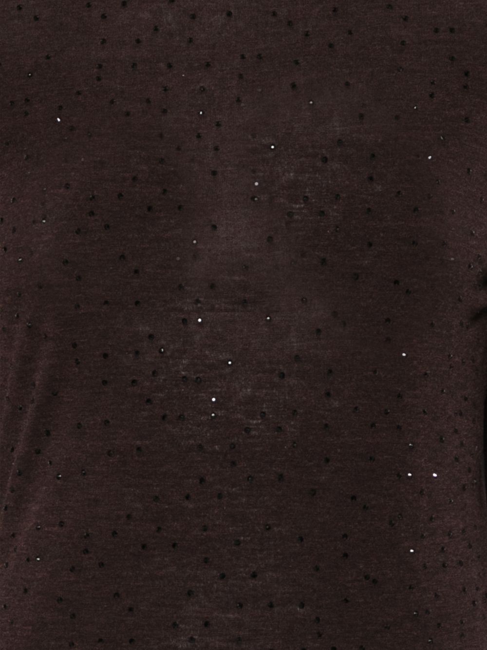 T-shirt per donna Alysi marrone con decorazione strass 166413 A6036 ME ALYSI