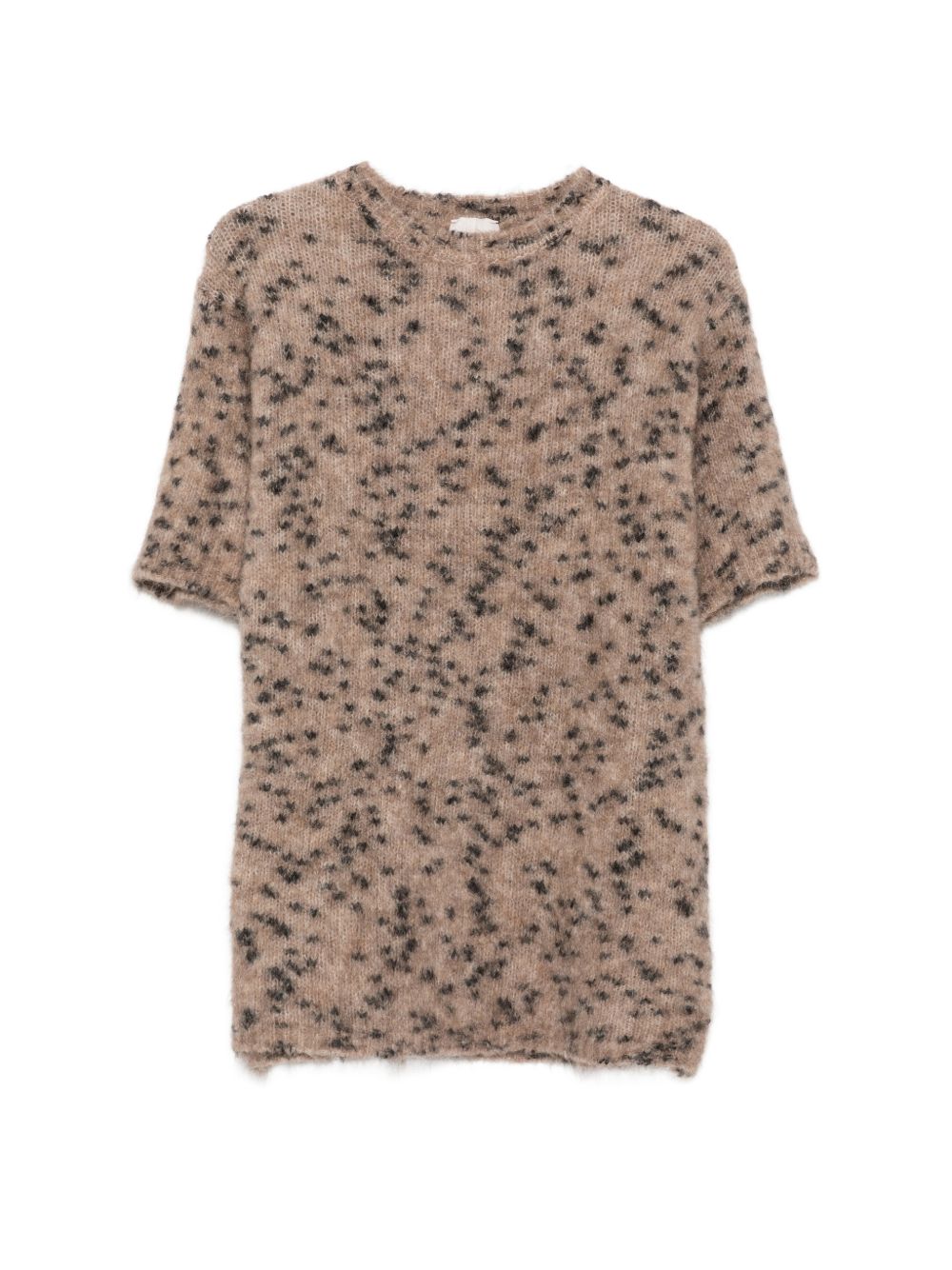Maglione per donna Alysi marrone con stampa animalier 266422 A6019 CAST ALYSI
