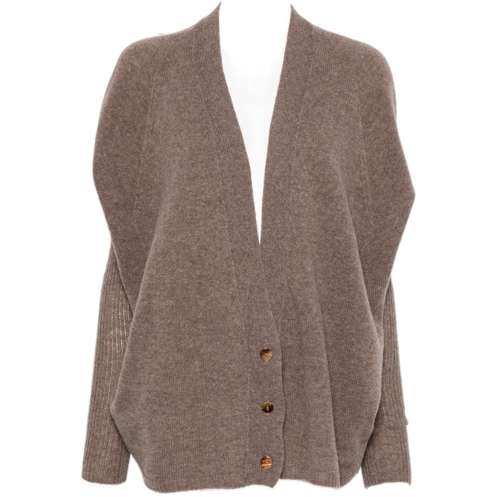 Cardigan per donna Alysi marrone con scollo a V 266432 A6008 CAST ALYSI