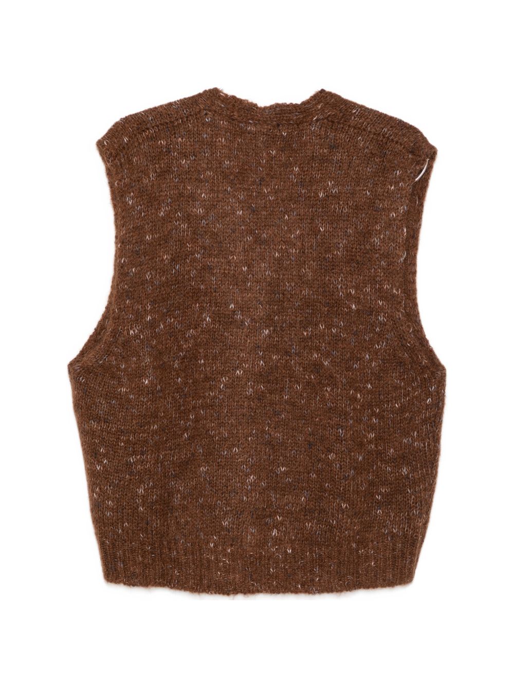 Gilet per donna Alysi marrone con scollo a V 266433 A6056 CG ALYSI