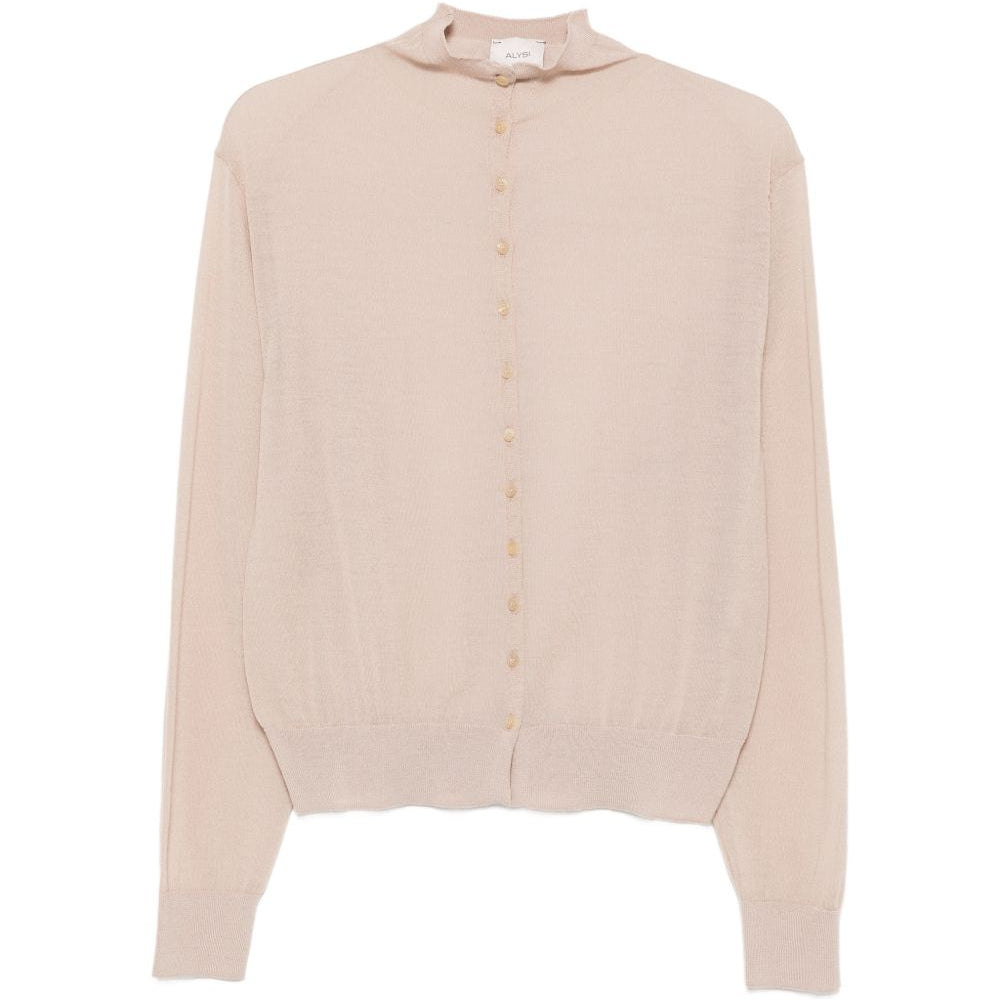 Maglione per donna Alysi beige con chiusura con bottoni sul davanti 266457 A6047 MD ALYSI