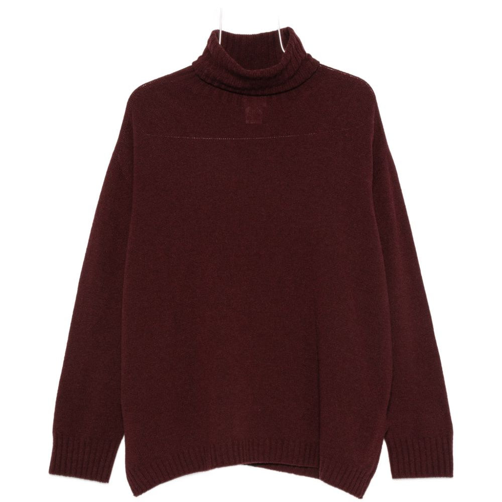 Maglione per donna Alysi bordeaux a collo alto 266470 A6213 MER ALYSI