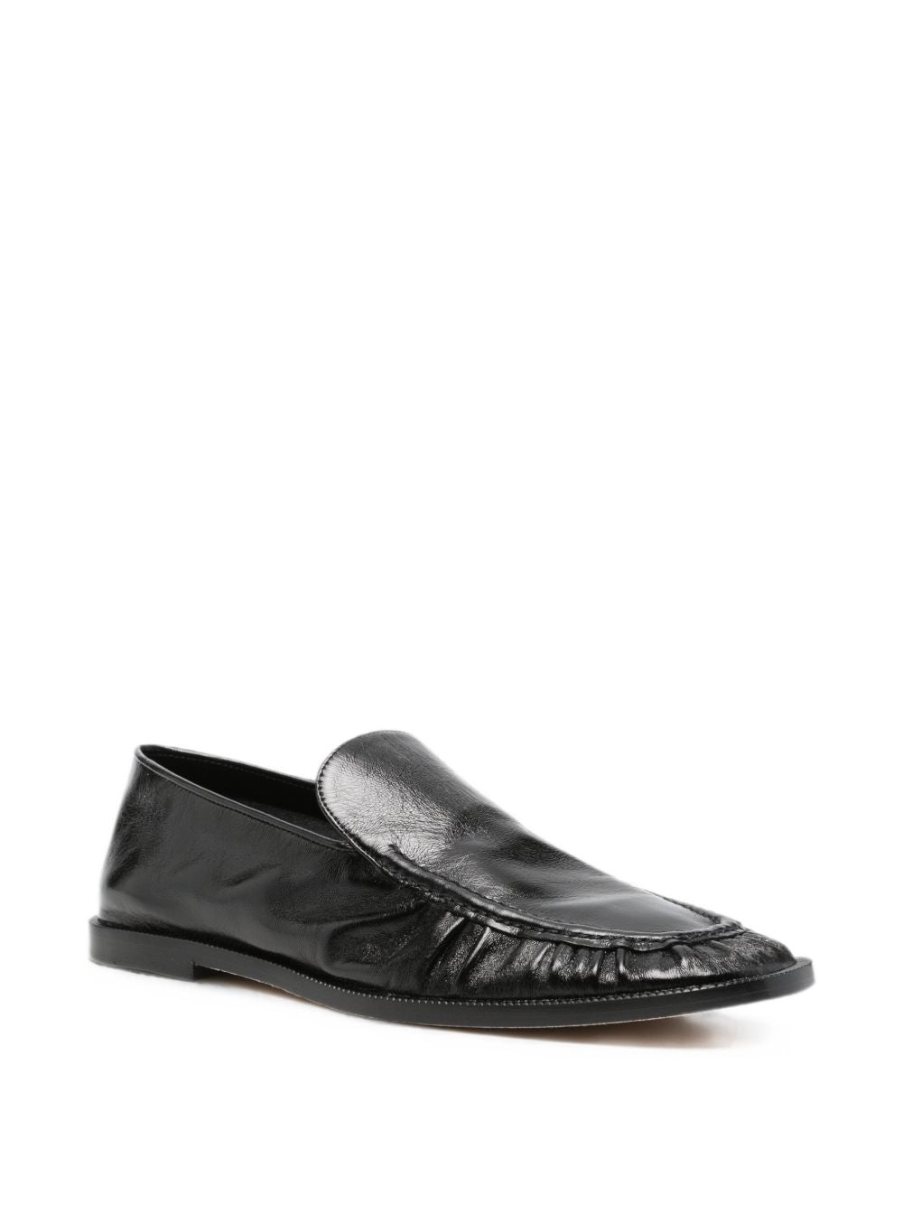 Mocassini per donna Alysi nere con dettagli arricciati 366608 A6100 NE ALYSI