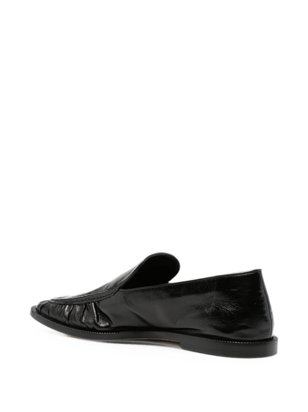 Mocassini per donna Alysi nere con dettagli arricciati 366608 A6100 NE ALYSI