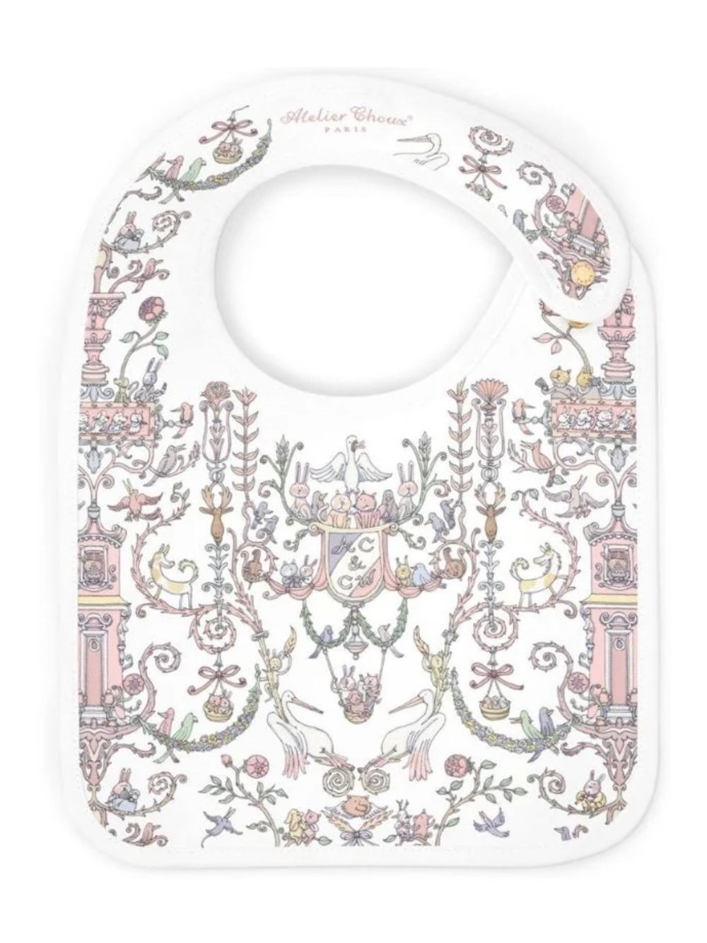 Bavaglino per neonati Atelier Choux bianco con stampa BI-CS-TDJ P-U ATELIER CHOUX PARIS KIDS