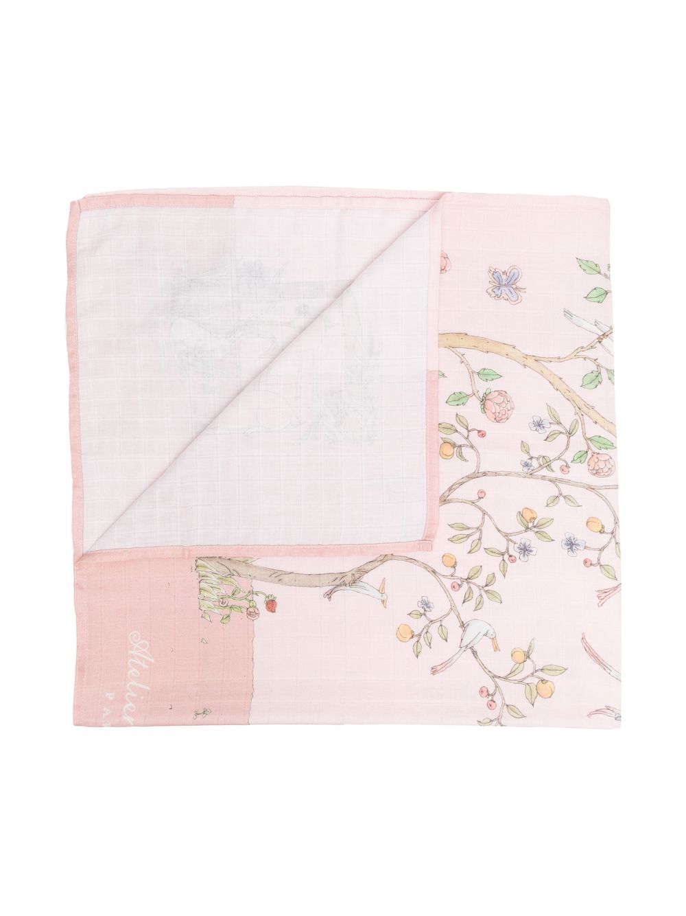 Coperta per neonati Atelier Choux Paris rosa stampa grafica all-over CA-CQ-IBP I-U ATELIER CHOUX PARIS KIDS