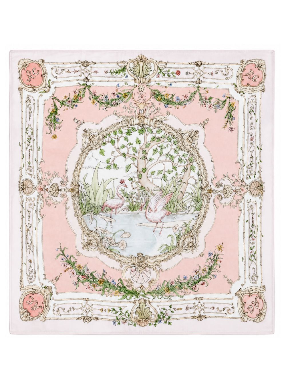 Coperta per neonati Atelier Choux Paris rosa chiaro con stampa logo sul davanti CA-CQ-TAP P-U ATELIER CHOUX PARIS KIDS