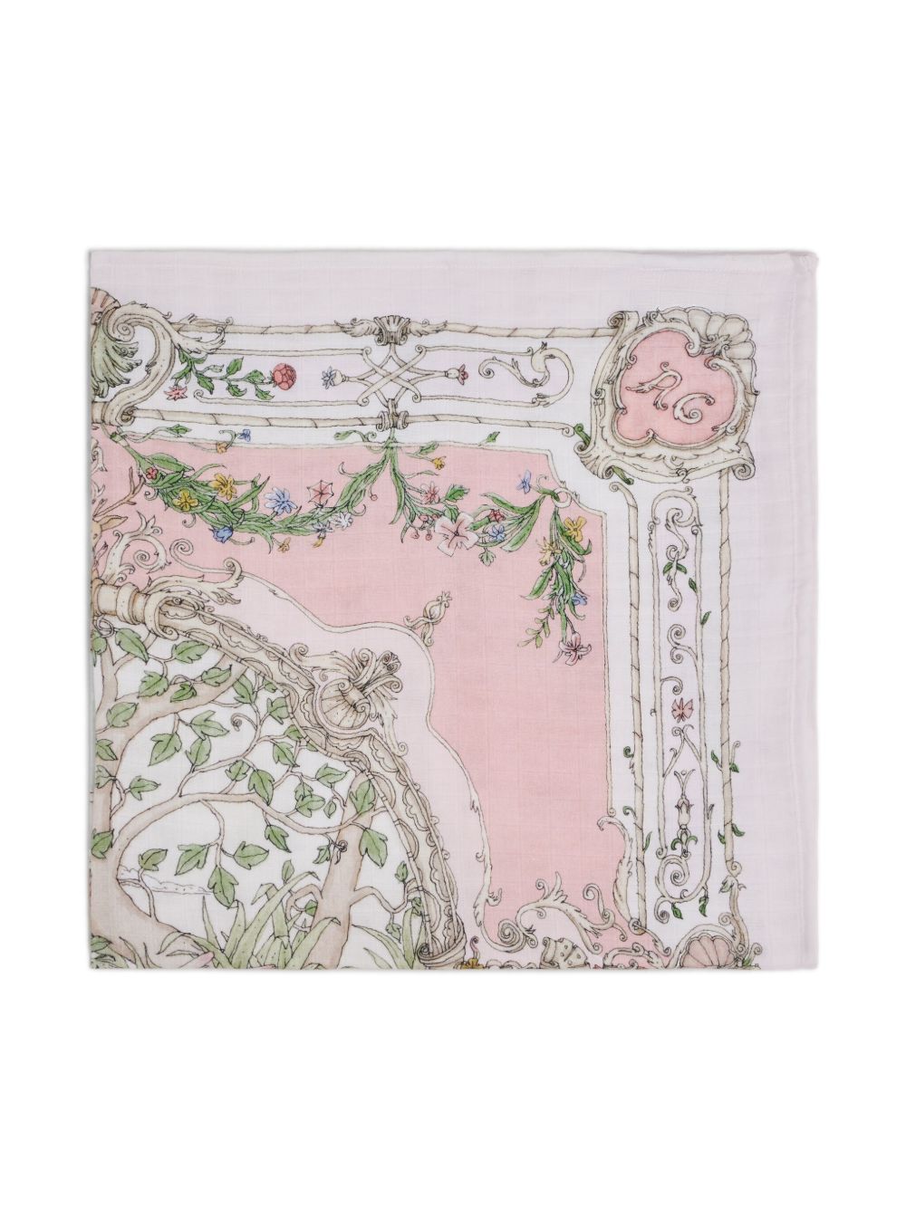 Coperta per neonati Atelier Choux Paris rosa chiaro con stampa logo sul davanti CA-CQ-TAP P-U ATELIER CHOUX PARIS KIDS