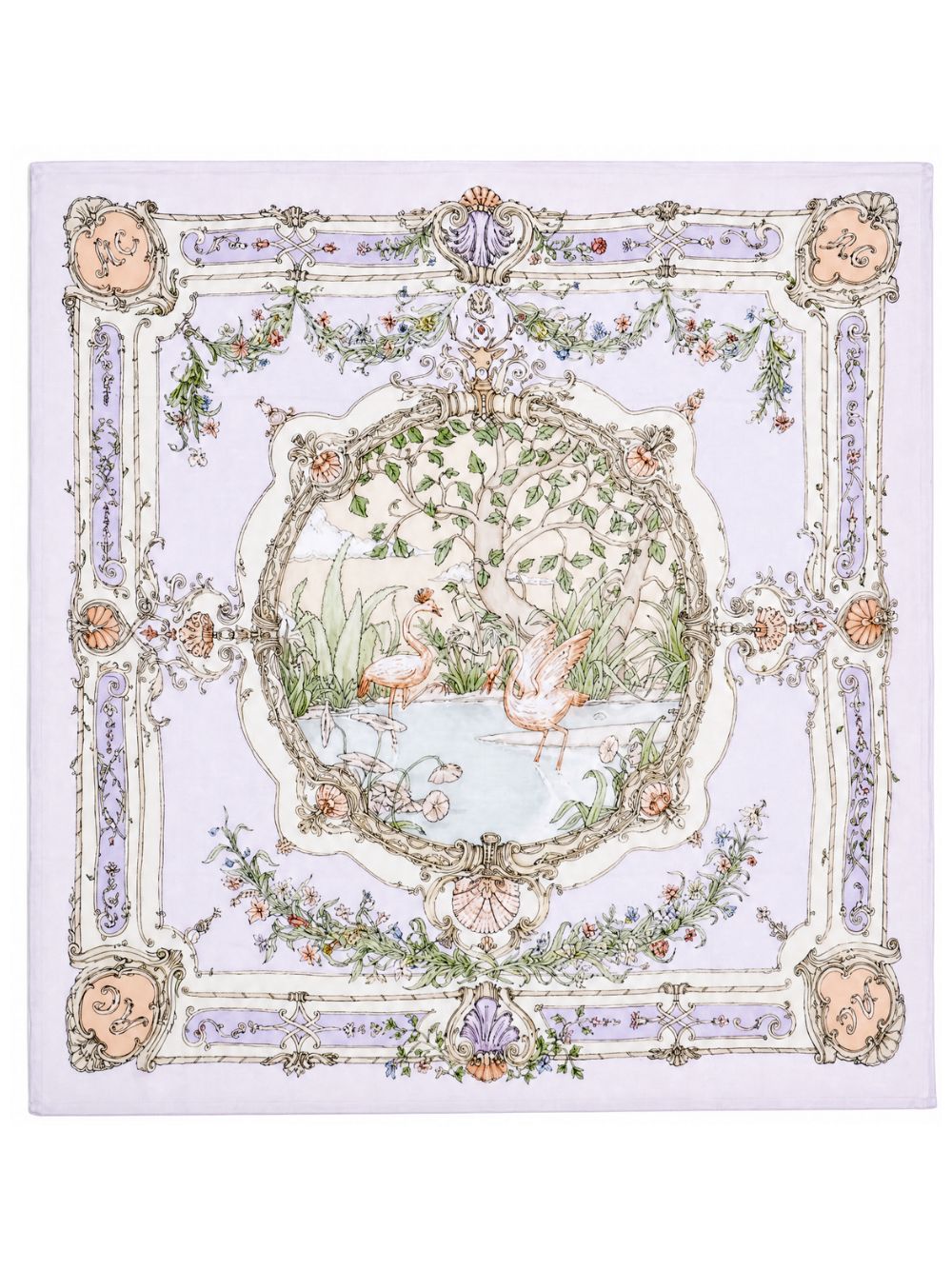 Coperta per neonati Atelier Choux Paris lavanda con stampa logo sul davanti CA-CQ-TAV I-U ATELIER CHOUX PARIS KIDS
