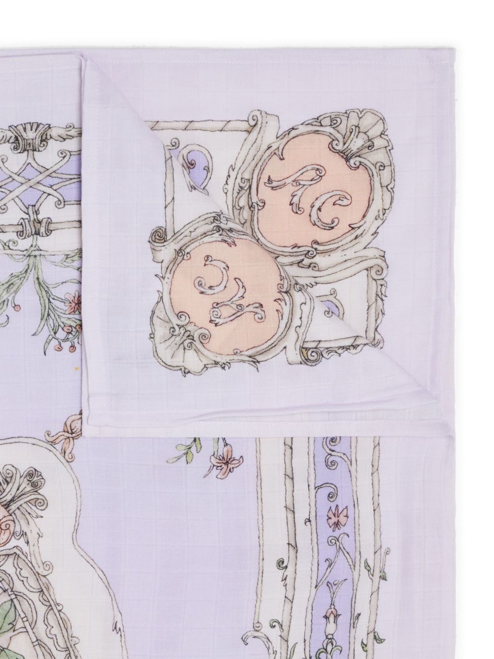 Coperta per neonati Atelier Choux Paris lavanda con stampa logo sul davanti CA-CQ-TAV I-U ATELIER CHOUX PARIS KIDS