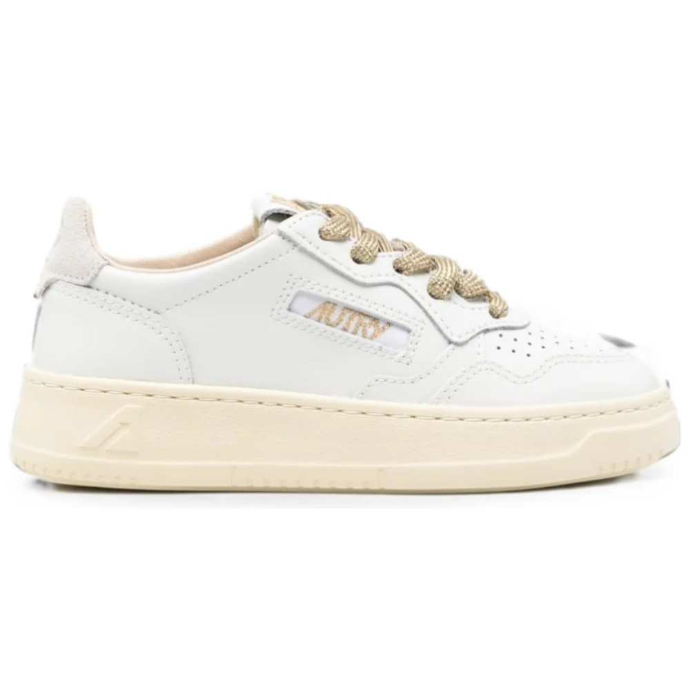 Sneakers Medalist per bambini Autry Kids bianche con patch con logo laterale KULK FI01 AuTRY KIDS