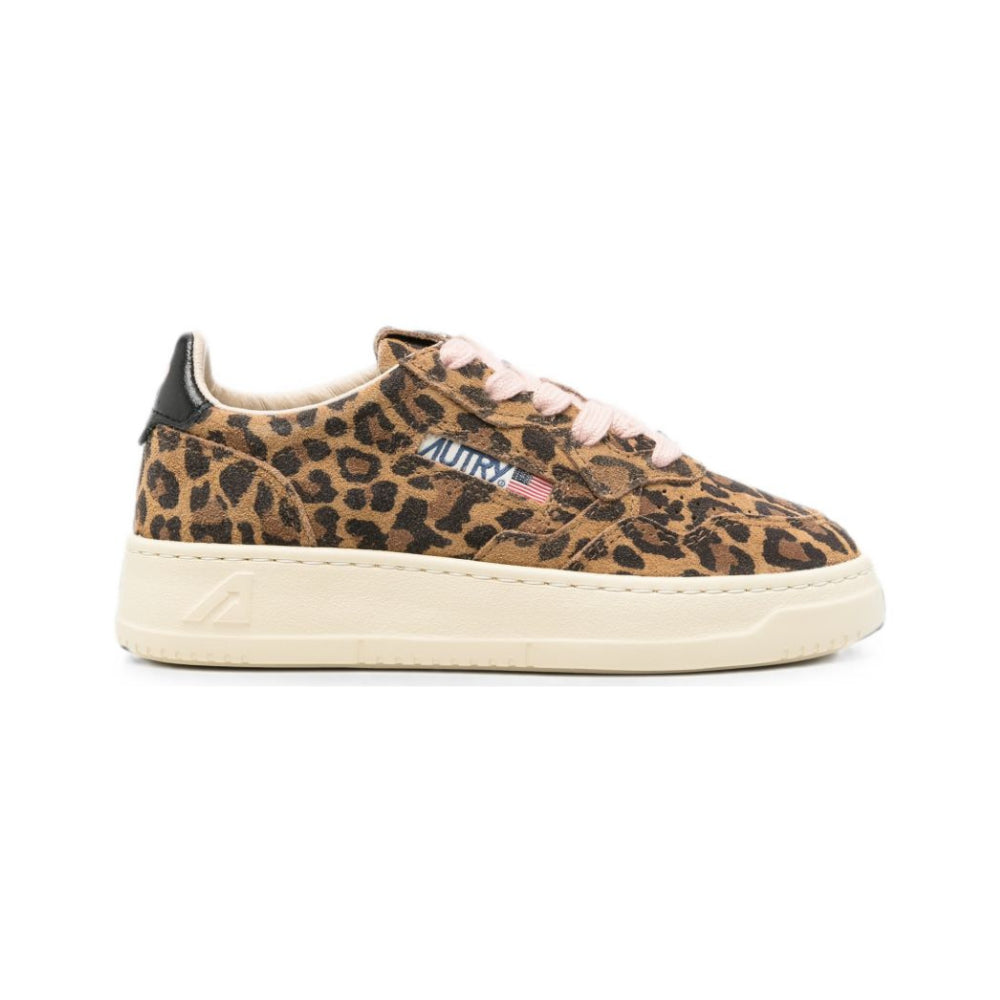 Sneakers per bambina Autry Kids marrone con stampa leopardata KULK FP02 AuTRY KIDS