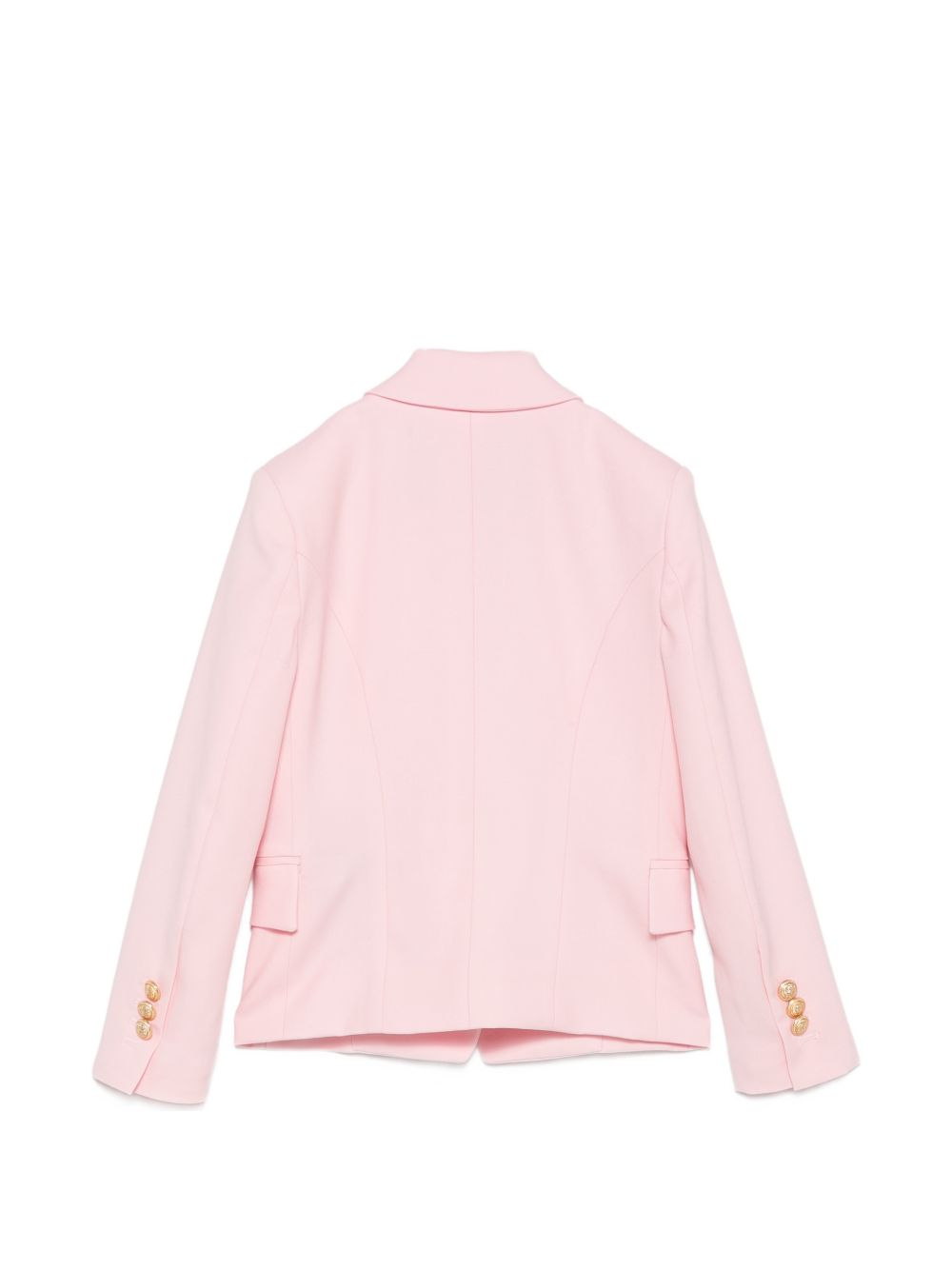 Blazer per bambina Balmain Kids rosa con due tasche laterali con patta BX2A04 I0196 50HOR BALMAIN KIDS
