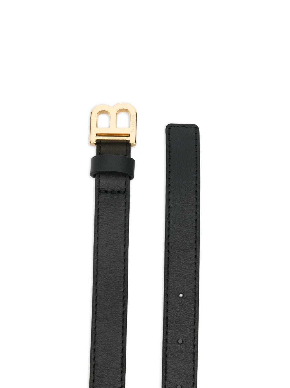 Cintura per bambina Balmain Kids nera con fibbia logo BY0C01 Z1371 930OR BALMAIN KIDS