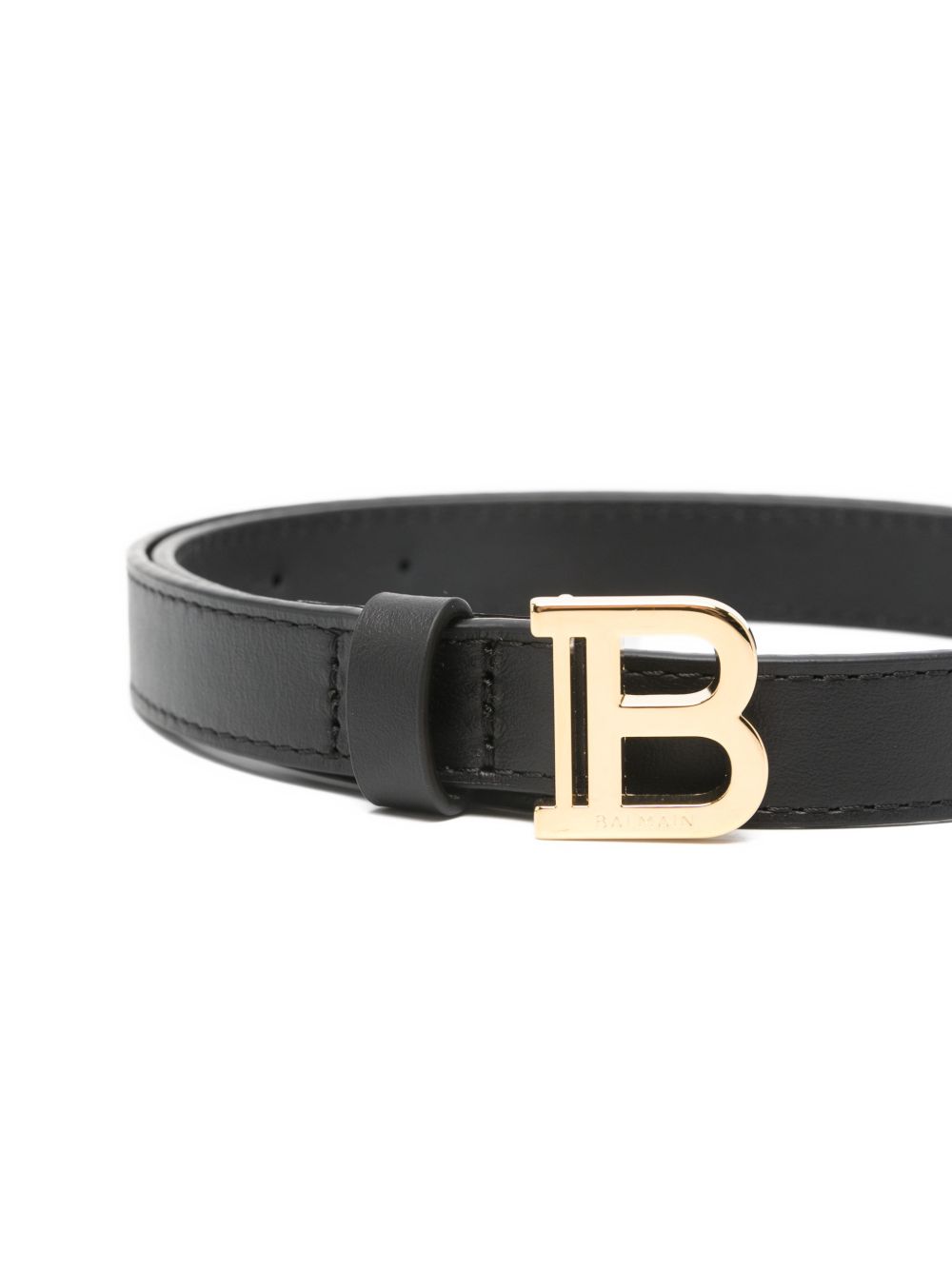 Cintura per bambina Balmain Kids nera con fibbia logo BY0C01 Z1371 930OR BALMAIN KIDS