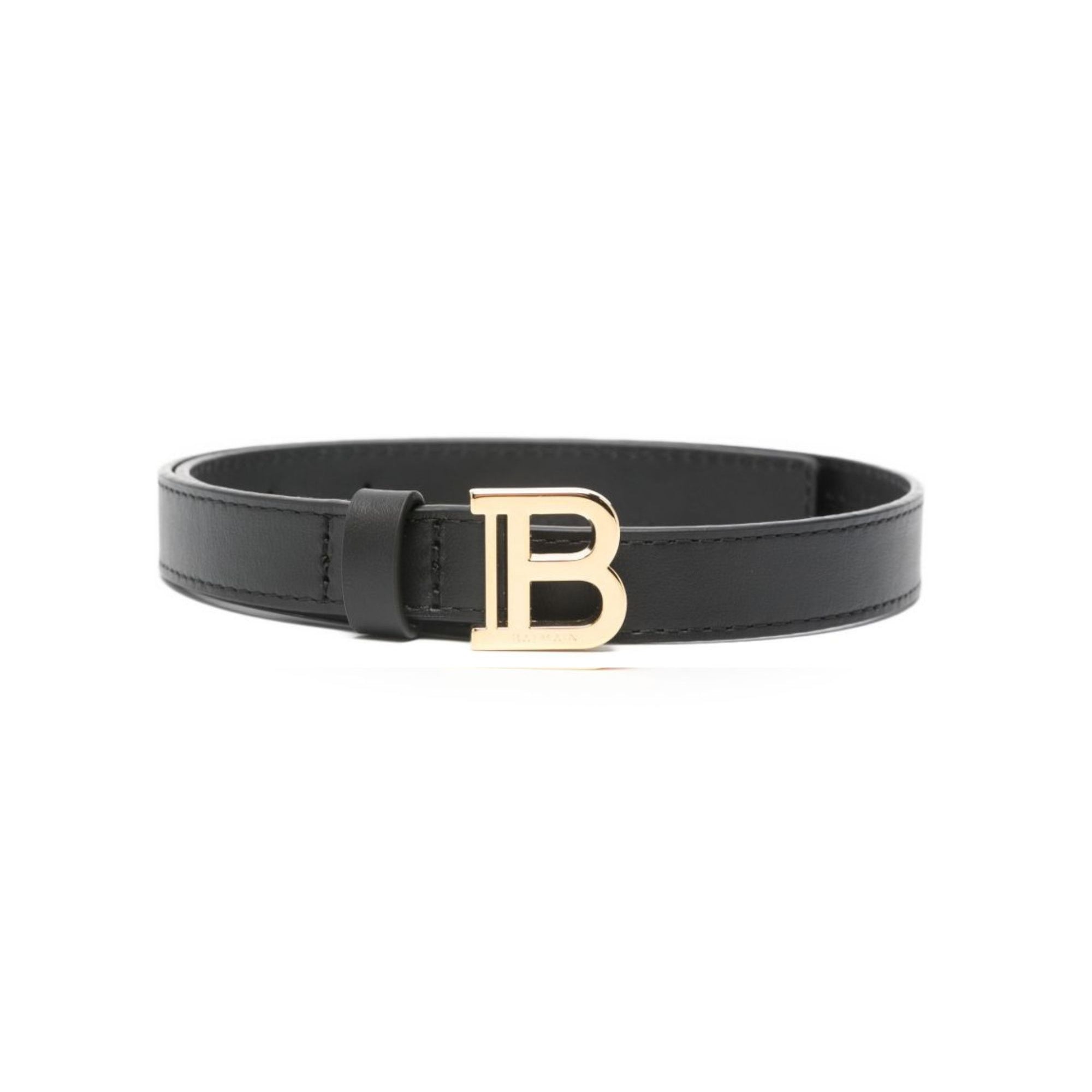 Cintura per bambina Balmain Kids nera con fibbia logo BY0C01 Z1371 930OR BALMAIN KIDS