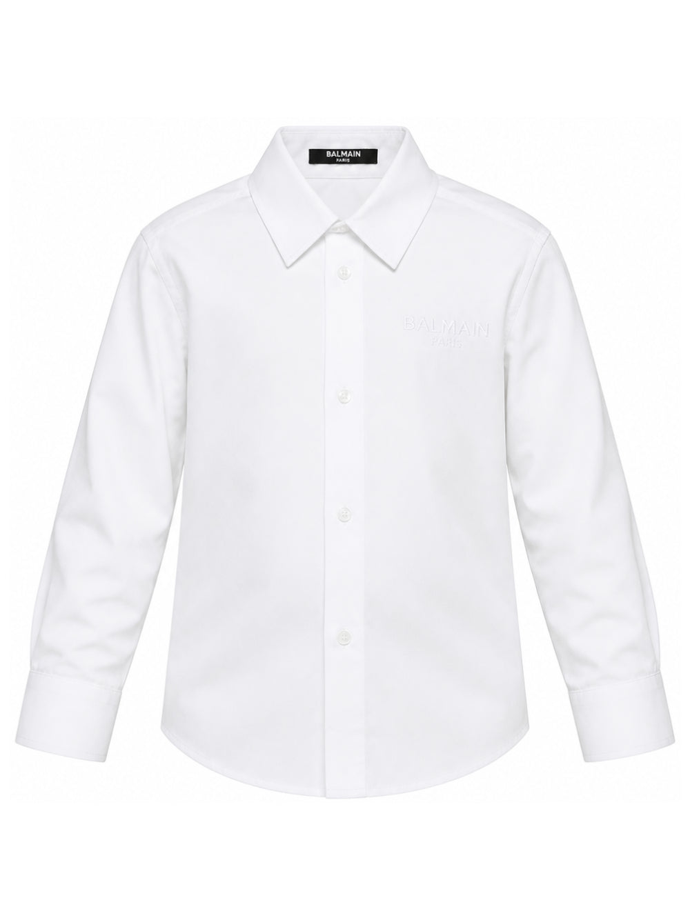 Camicia per bambino Balmain Kids bianca con colletto classico BY5P60 P0562 100NE BALMAIN KIDS