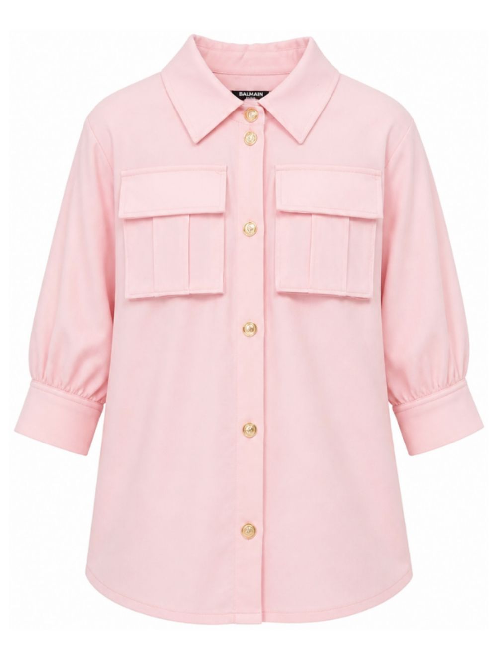 Abito per bambina Balmain Kids rosa con colletto classico BZ1B10 I0196 50HOR BALMAIN KIDS