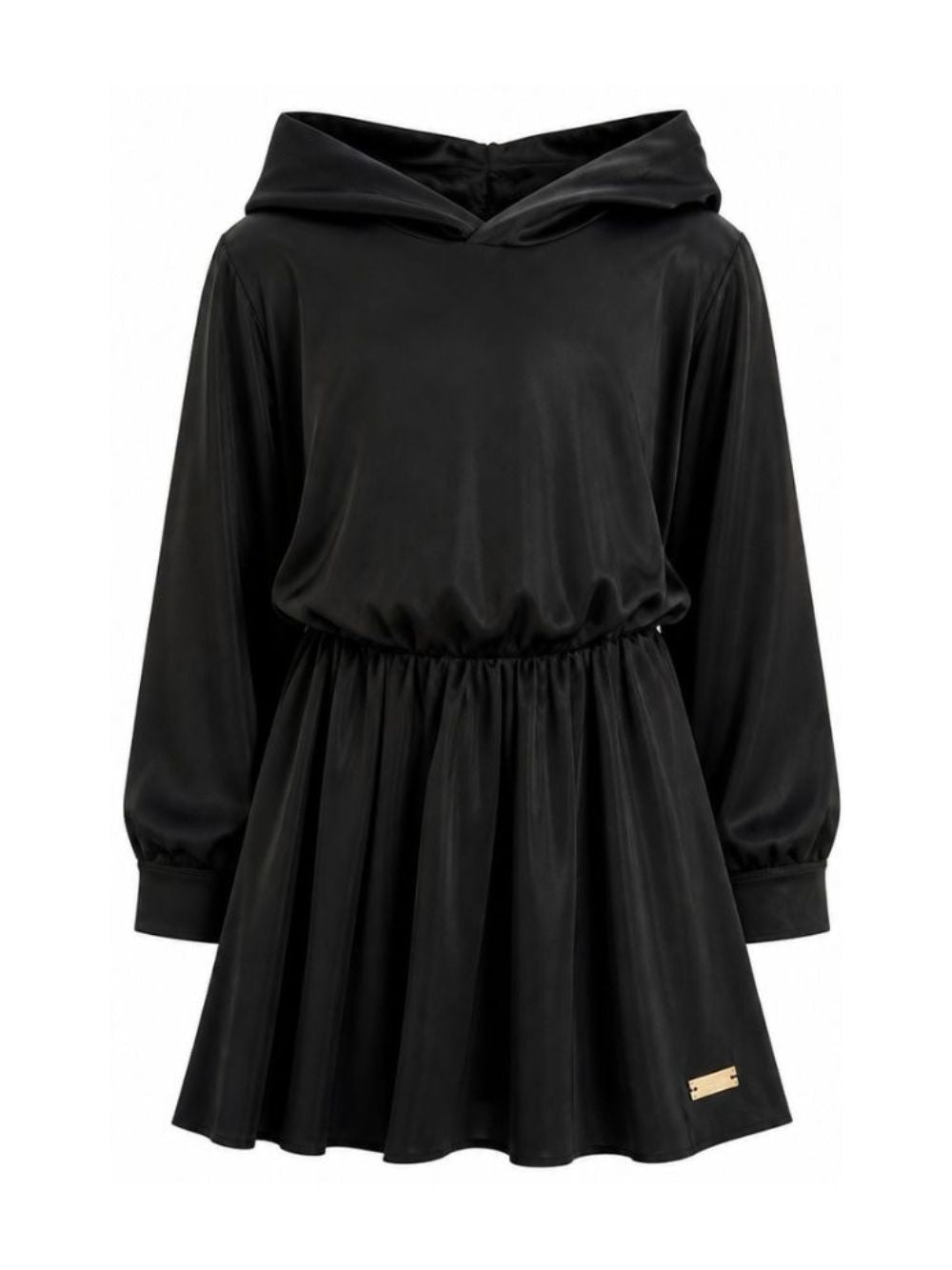 Abito per bambina Balmain Kids nero con design arricciato BZ1B40 K0005 930OR BALMAIN KIDS