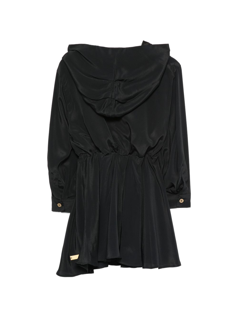 Abito per bambina Balmain Kids nero con design arricciato BZ1B40 K0005 930OR BALMAIN KIDS