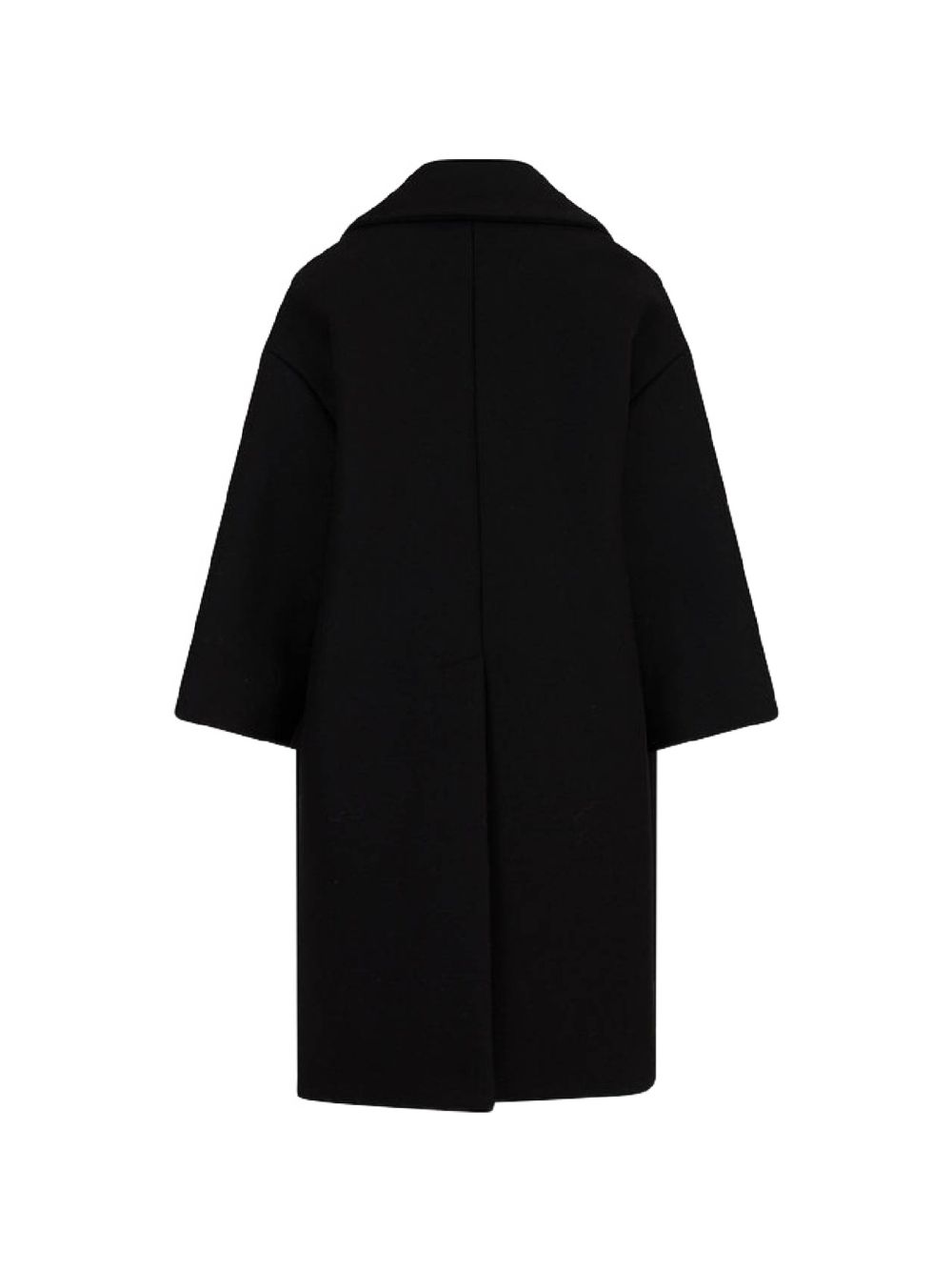 Cappotto per bambina Balmain Kids nero con revers oversize BZ2A40 E0169 930OR BALMAIN KIDS