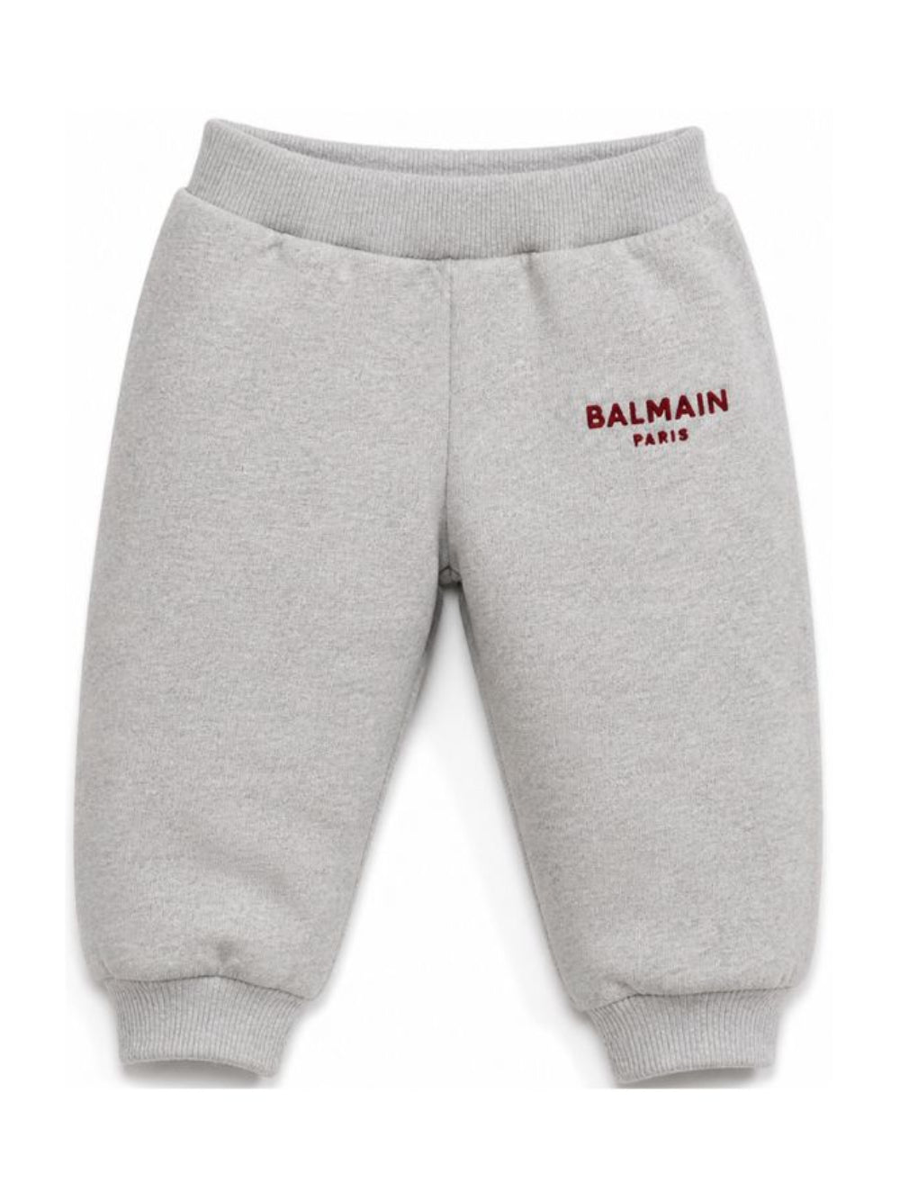 Pantaloni sportivi per neonato Balmain Kids grigi con dettaglio logo a contrasto BZ6320 Z3188 806BD BALMAIN KIDS