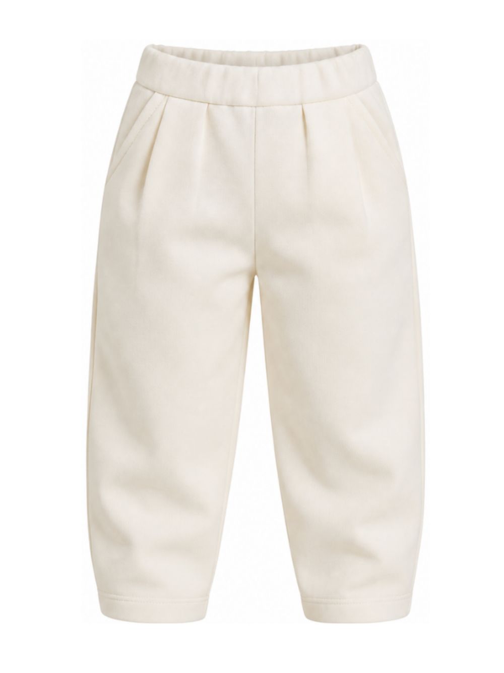Pantaloni sportivi per bambina Balmain Kids bianchi con logo sul retro BZ6A80 Z3728 102NE BALMAIN KIDS