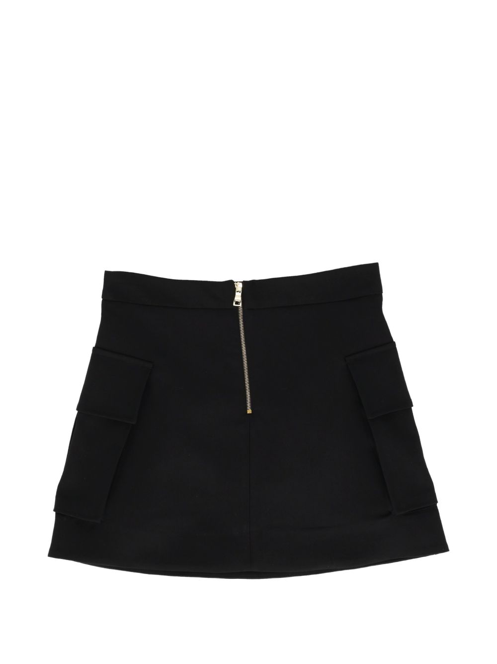 Gonna per bambina Balmain Kids nera con bottoni dorati con logo BZ7A21 I0196 930OR BALMAIN KIDS