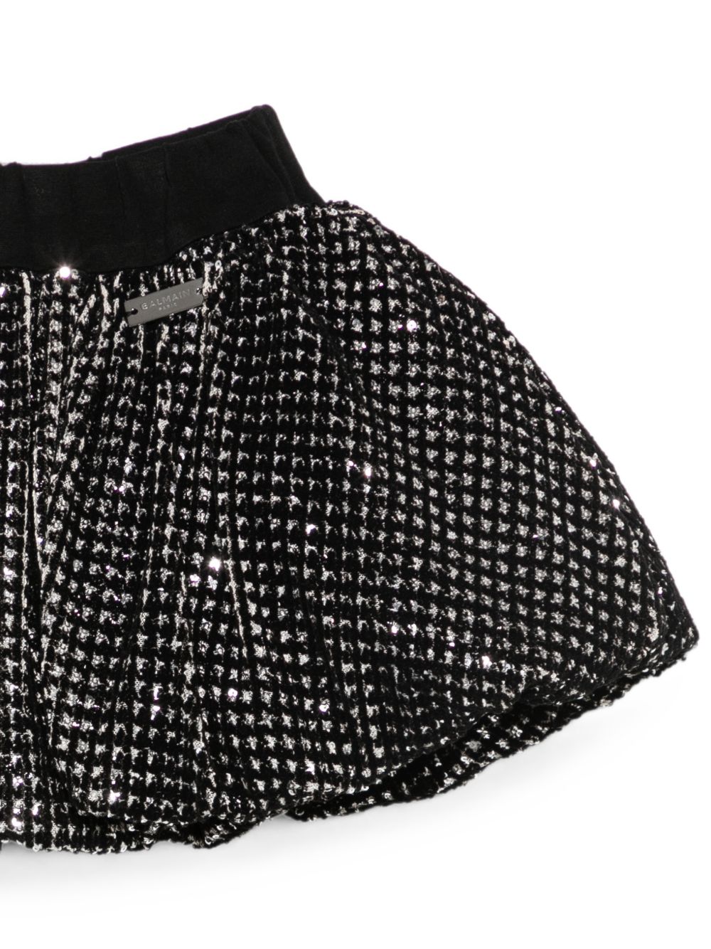 Gonna per bambina Balmain Kids nera con paillettes all-over BZ7A51 U0283 930AG BALMAIN KIDS