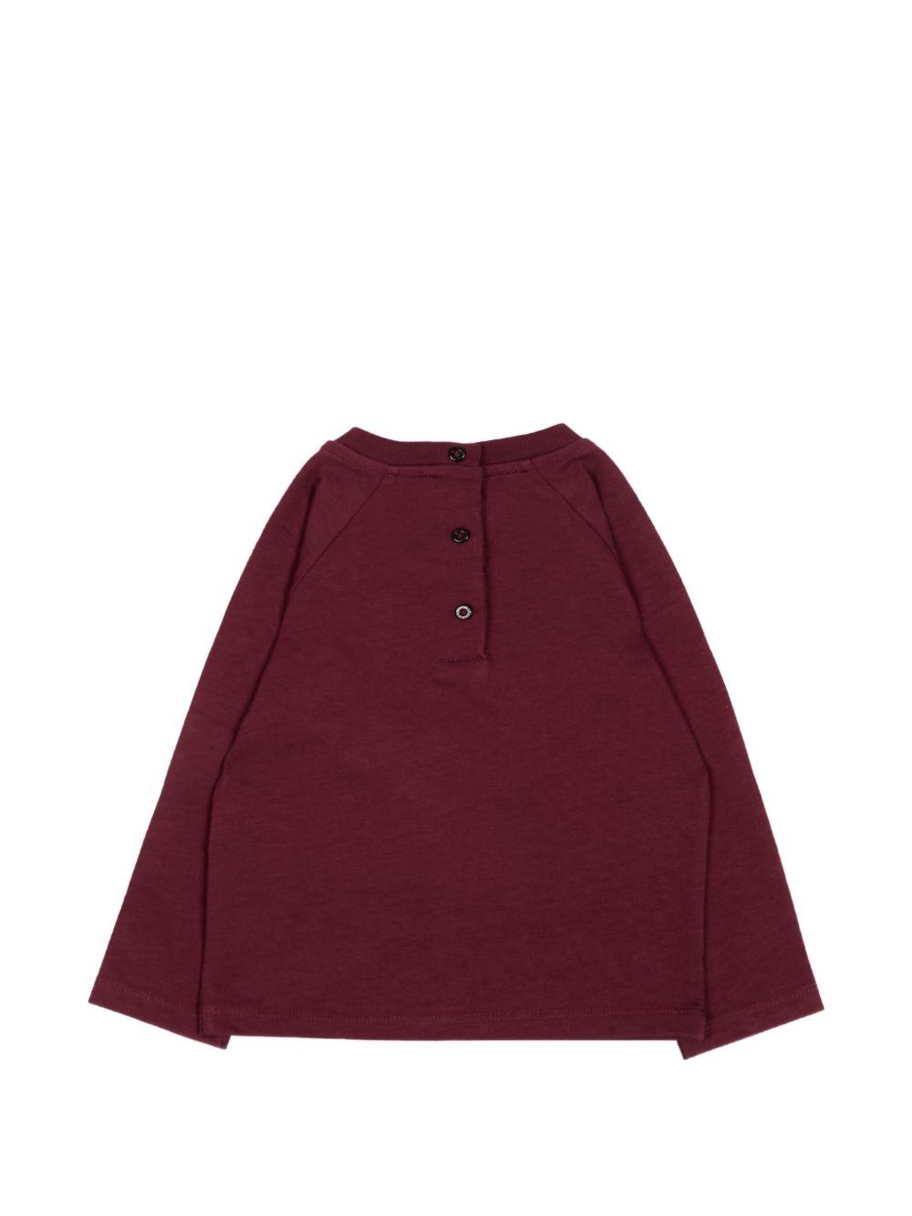 T-shirt per neonato Balmain Kids bordeaux con maniche reglan BZ8310 Z3672 530CE BALMAIN KIDS
