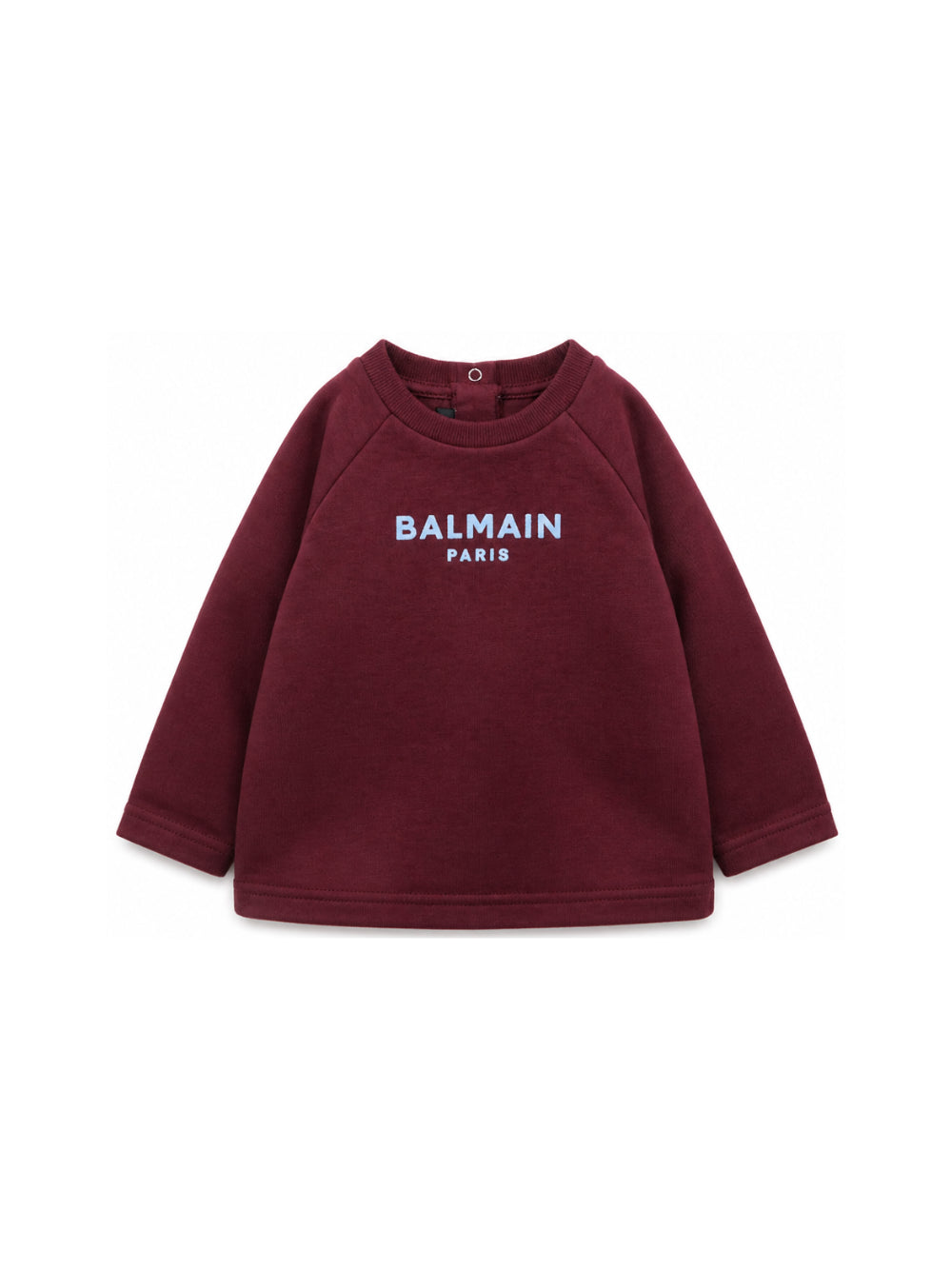 T-shirt per neonato Balmain Kids bordeaux con maniche reglan BZ8310 Z3672 530CE BALMAIN KIDS
