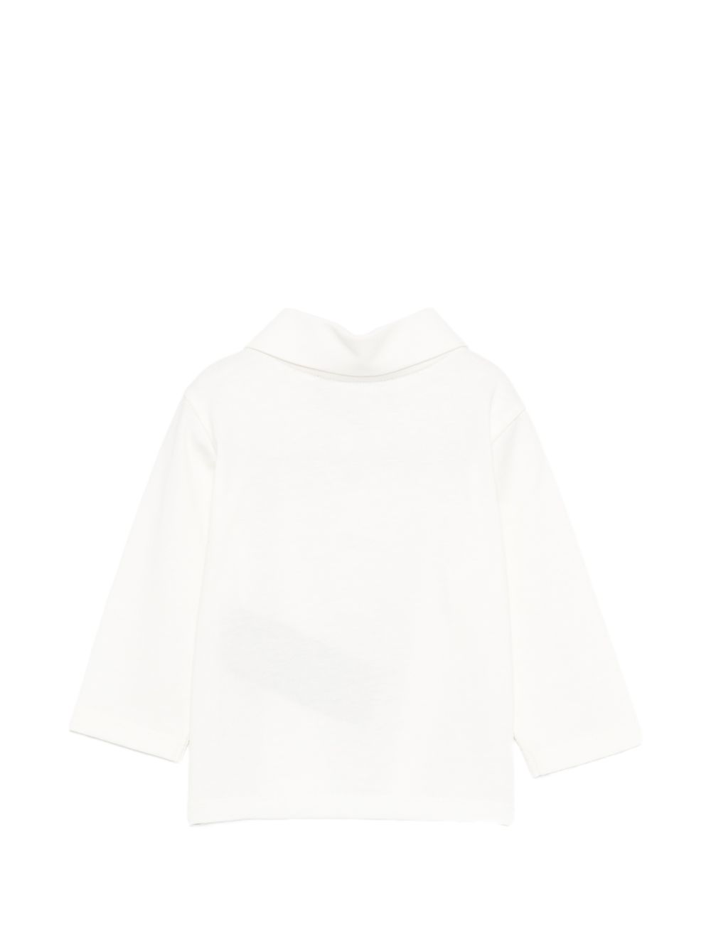 T-shirt per neonata Balmain Kids bianca con colletto stile polo BZ8330 Z3672 102NE BALMAIN KIDS