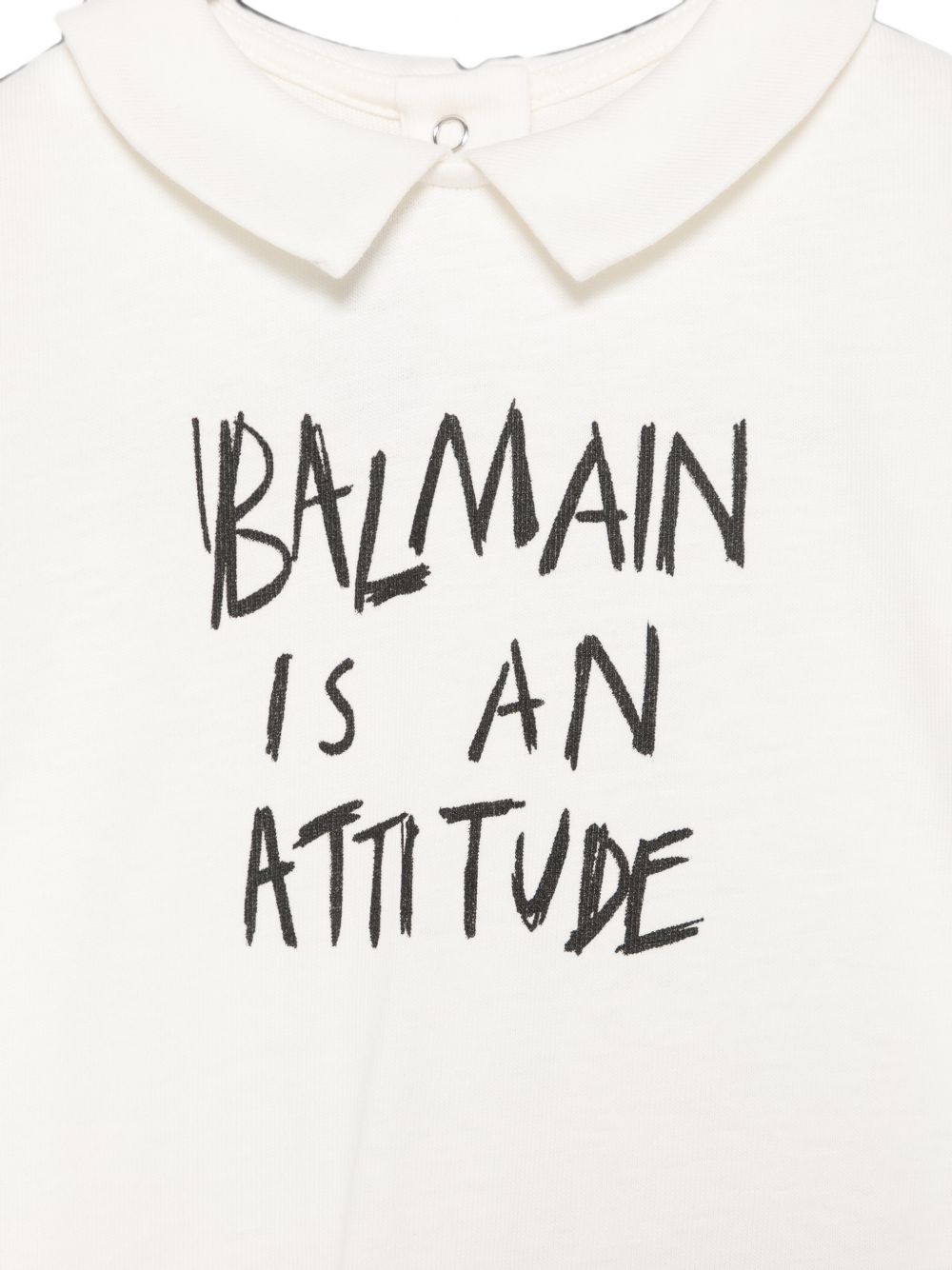 Tutina e berretto per neonati Balmain Kids bianchi con stampa grafica BZB300 Z3672 102NE BALMAIN KIDS