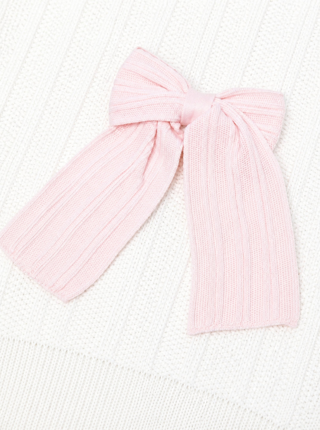 Coperta per neonata Bebè di Almy bianca con dettaglio fiocco E41 1007 BEBE' DI ALMY KIDS