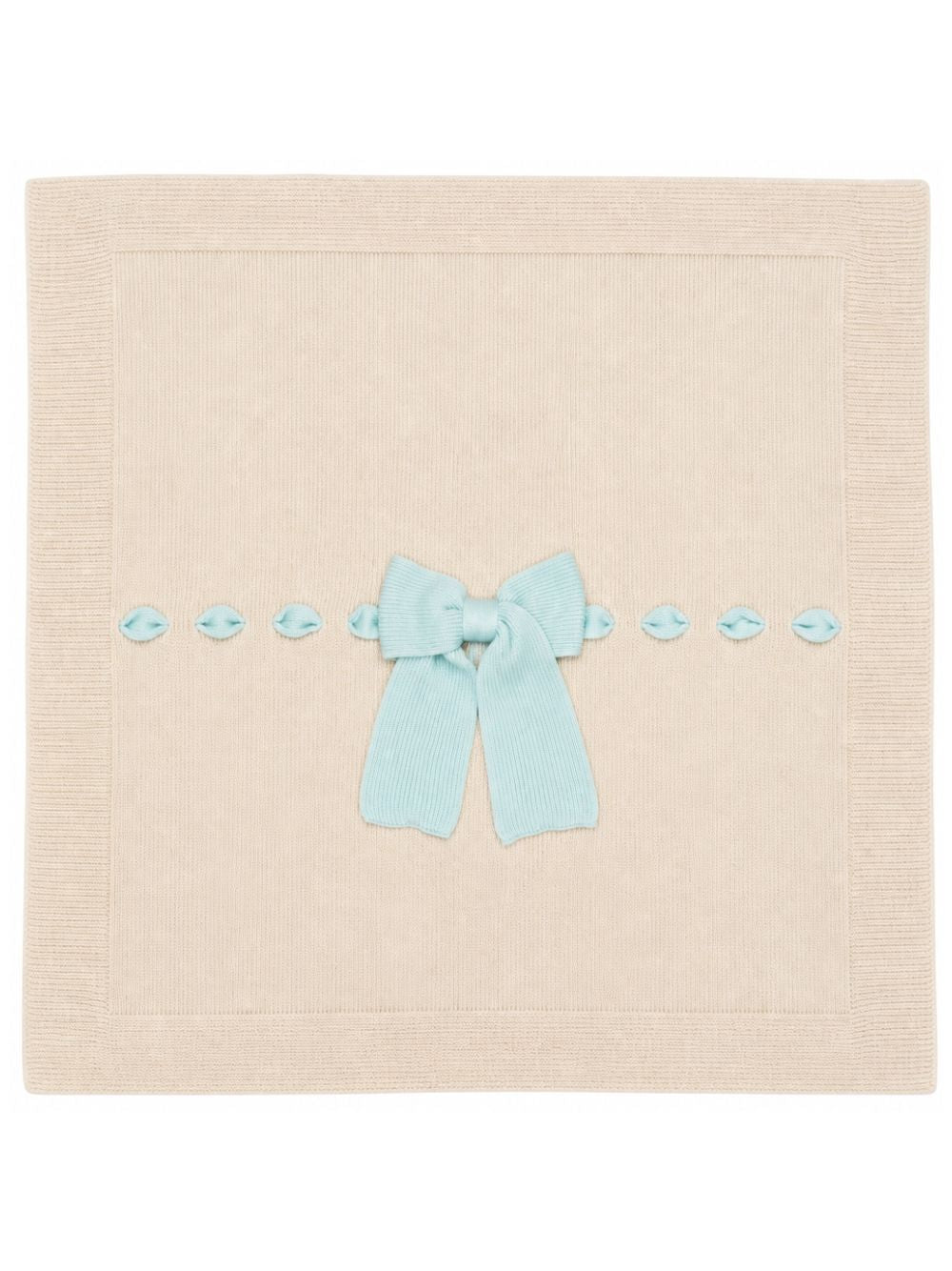Coperta per neonata Bebè di Almy beige con dettaglio fiocco E58 3900 BEBE' DI ALMY KIDS