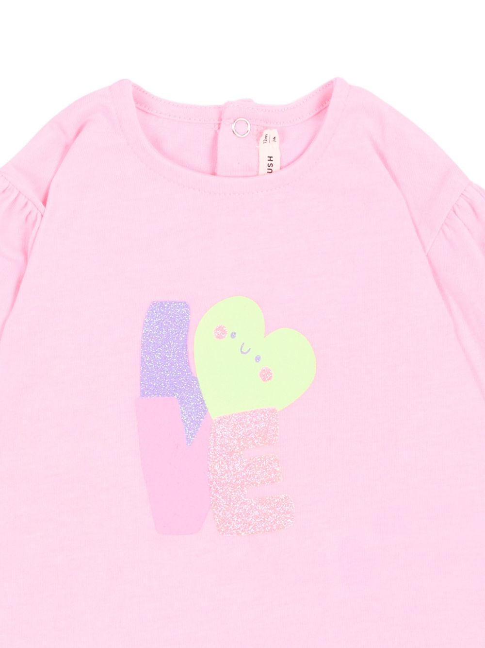 T-shirt per neonata Billieblush Kids rosa con stampa grafica sul davanti U22244 462 BILLIEBLUSH KIDS