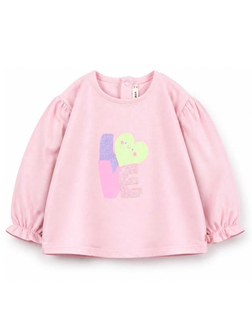 T-shirt per neonata Billieblush Kids rosa con stampa grafica sul davanti U22244 462 BILLIEBLUSH KIDS