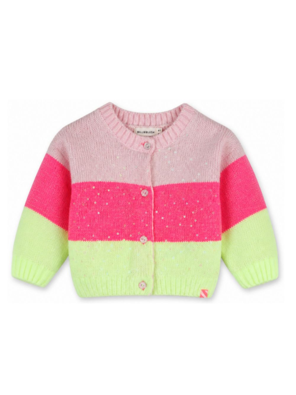 Cardigan per neonata Billieblush Kids multicolore con design color-block U22246 475 BILLIEBLUSH KIDS