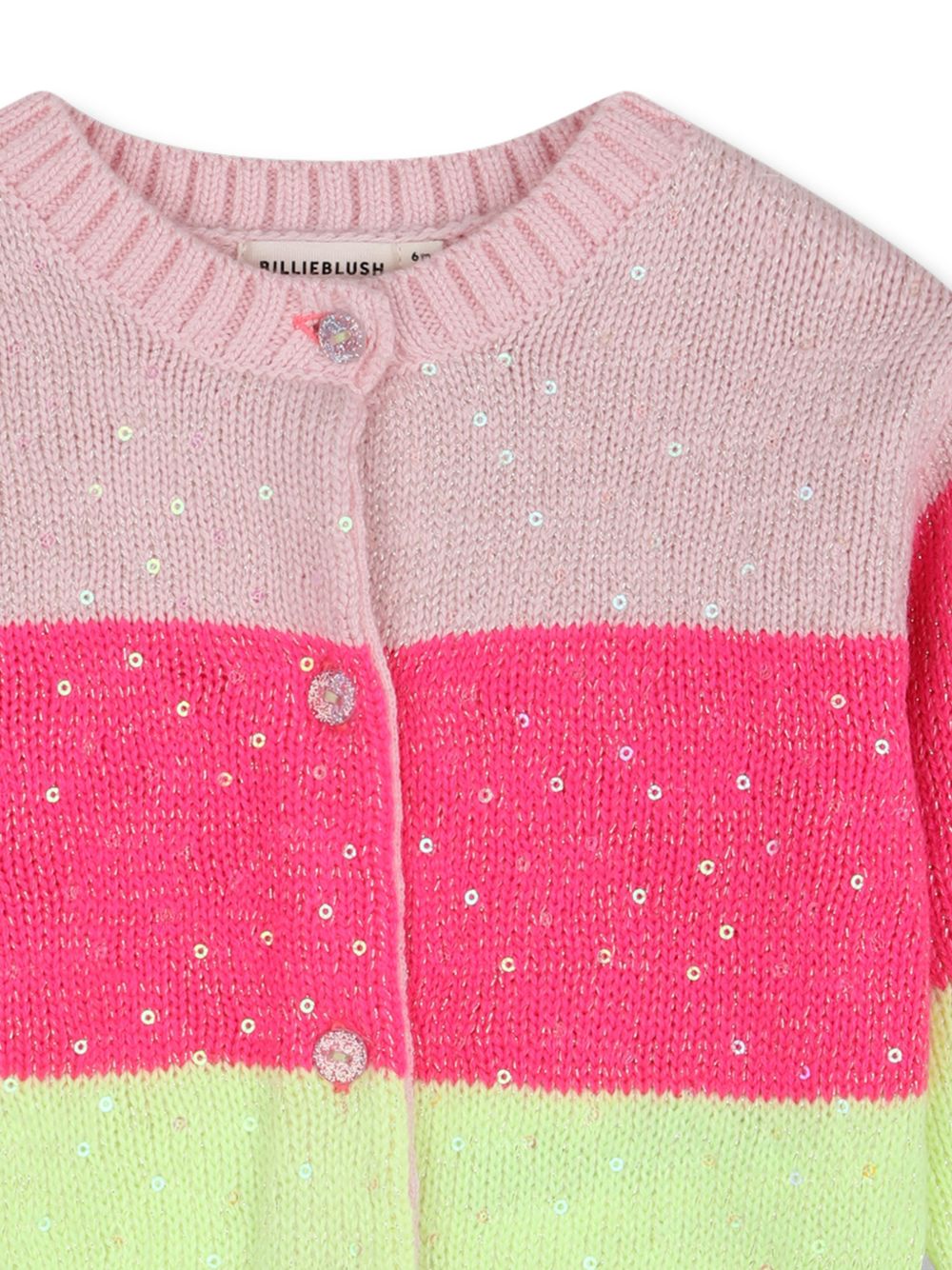 Cardigan per neonata Billieblush Kids multicolore con design color-block U22246 475 BILLIEBLUSH KIDS