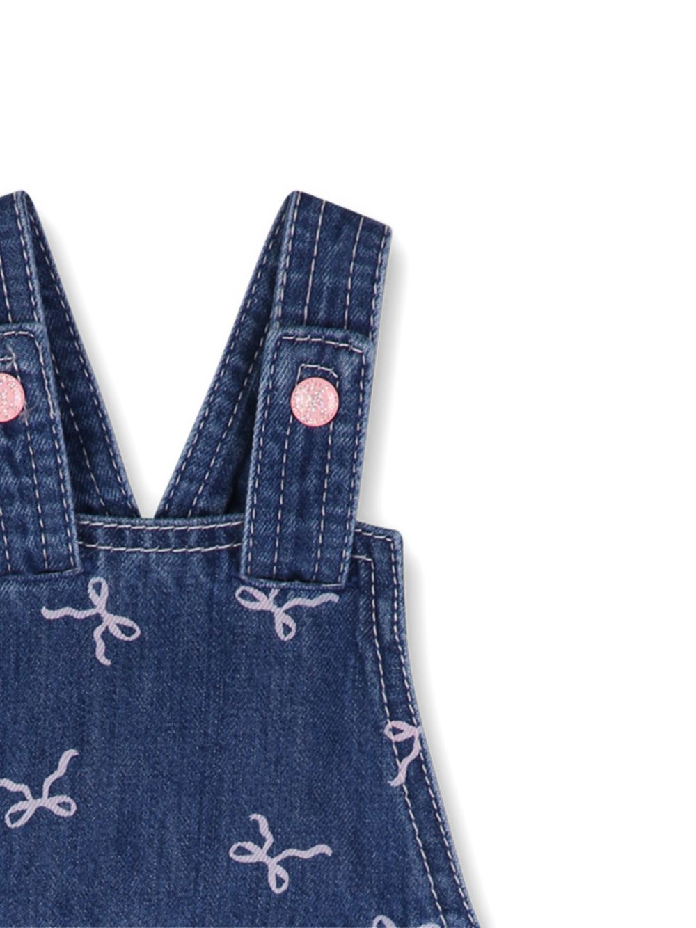 Salopette per neonata Billieblush Kids blu con stampa grafica fiocchi U22250 Z10 BILLIEBLUSH KIDS