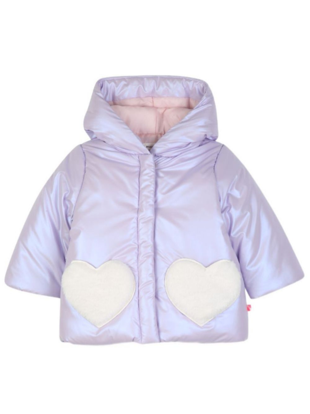 Giubbino per neonata Billieblush Kids viola con applicazione frontale a cuore U22251 929 BILLIEBLUSH KIDS