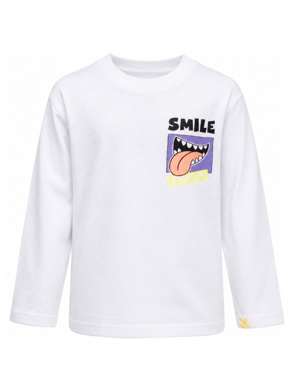 T-shirt per bambino Billieblush Kids bianca a maniche lunghe U22293 10P BILLIEBLUSH KIDS