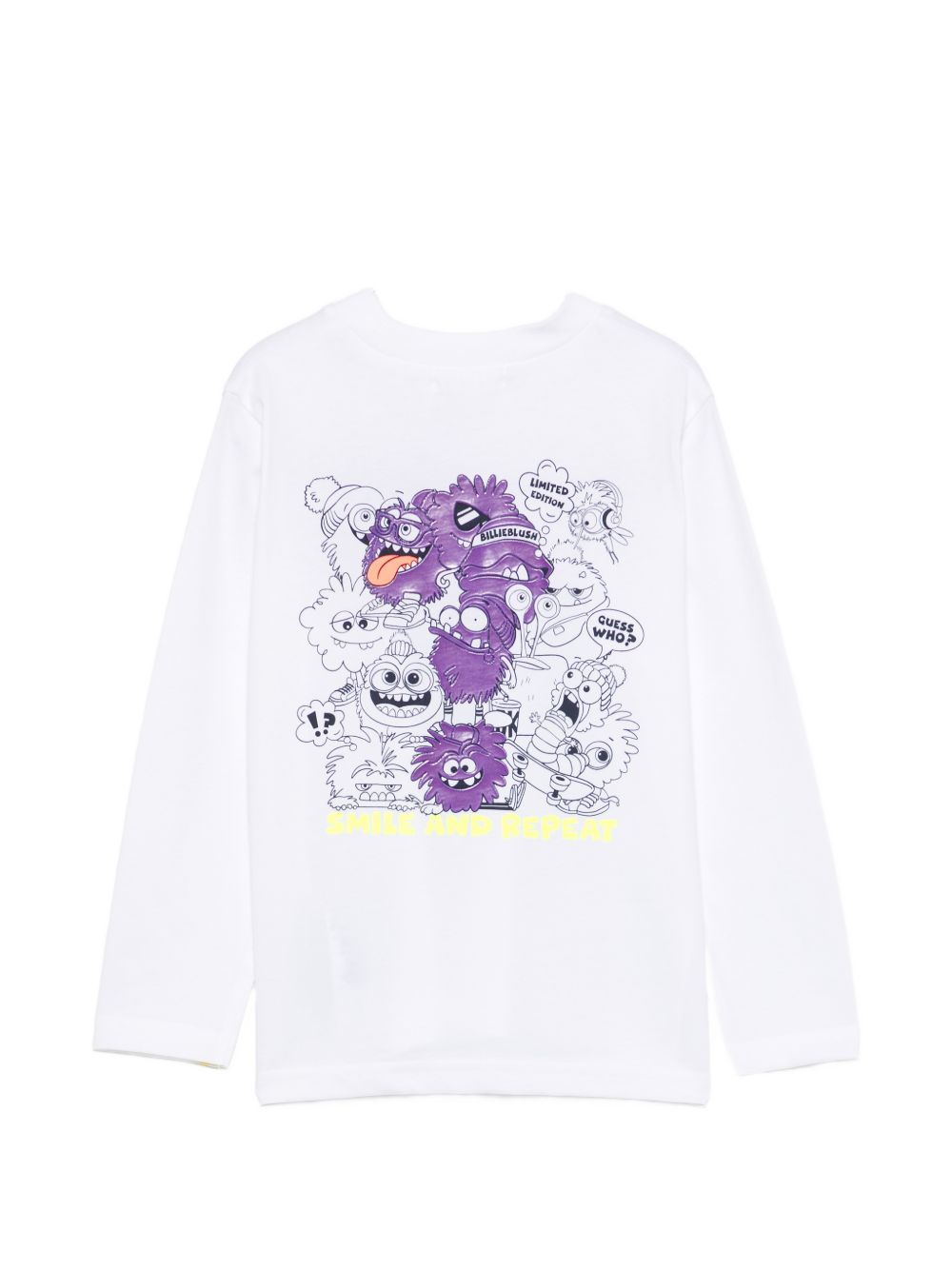 T-shirt per bambino Billieblush Kids bianca a maniche lunghe U22293 10P BILLIEBLUSH KIDS