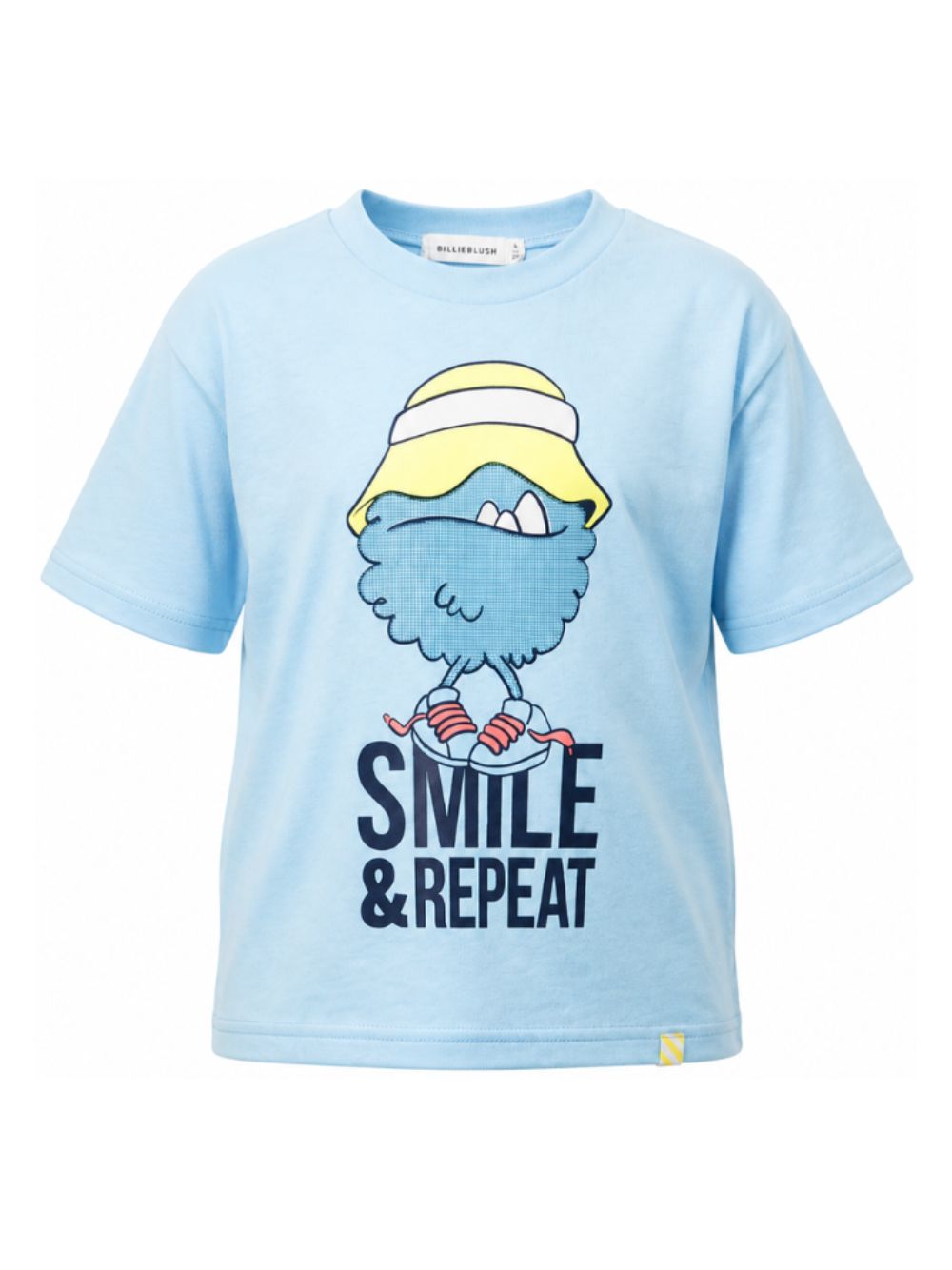 T-shirt per bambino Billieblush Kids azzurra con stampa grafica sul davanti U22295 78R BILLIEBLUSH KIDS