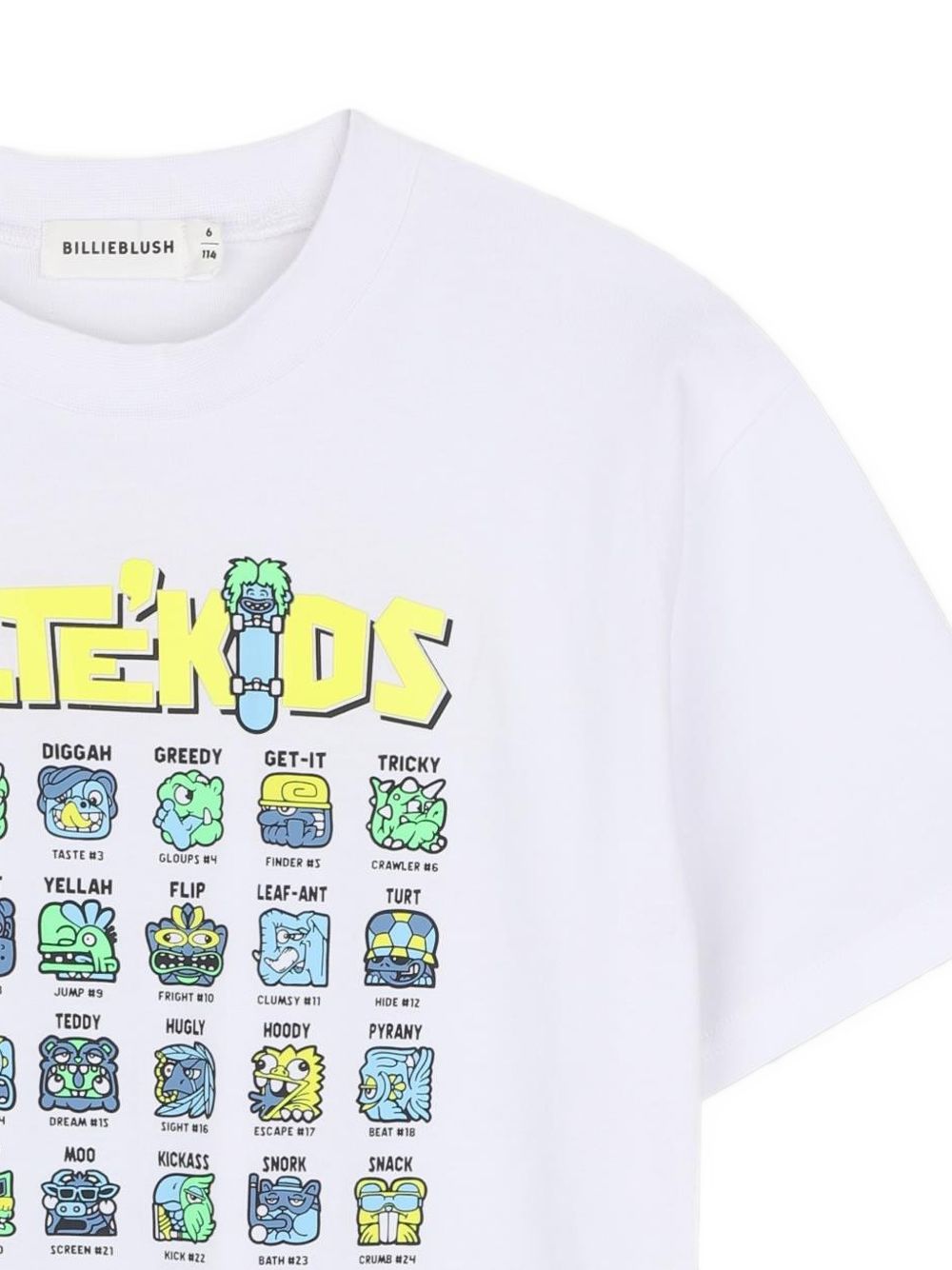 T-shirt per bambino Billieblush Kids bianca con stampa grafica sul davanti U22304 10P BILLIEBLUSH KIDS