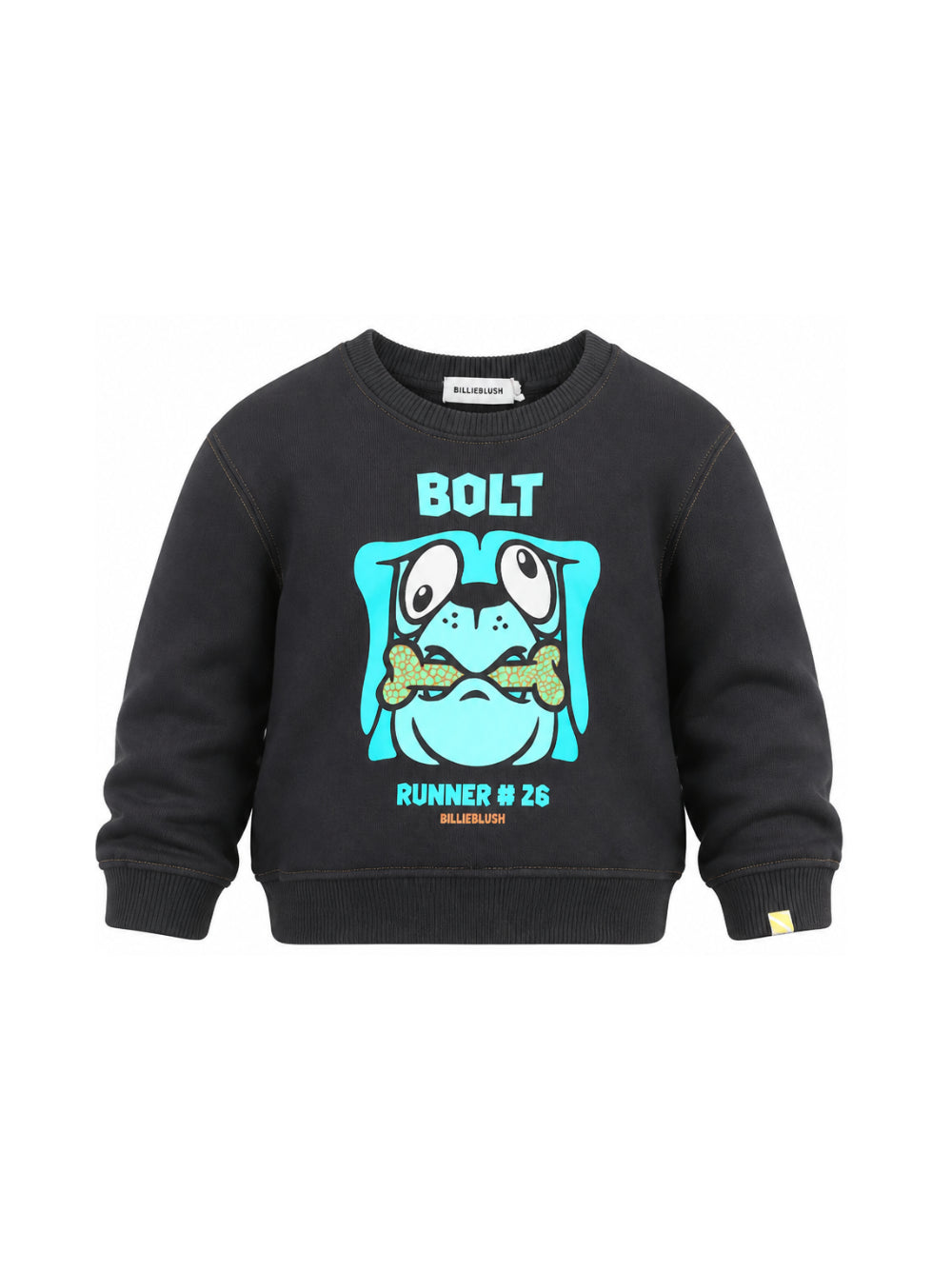 Felpa per bambino Billieblush Kids grigia con stampa grafica sul davanti U22315 062 BILLIEBLUSH KIDS